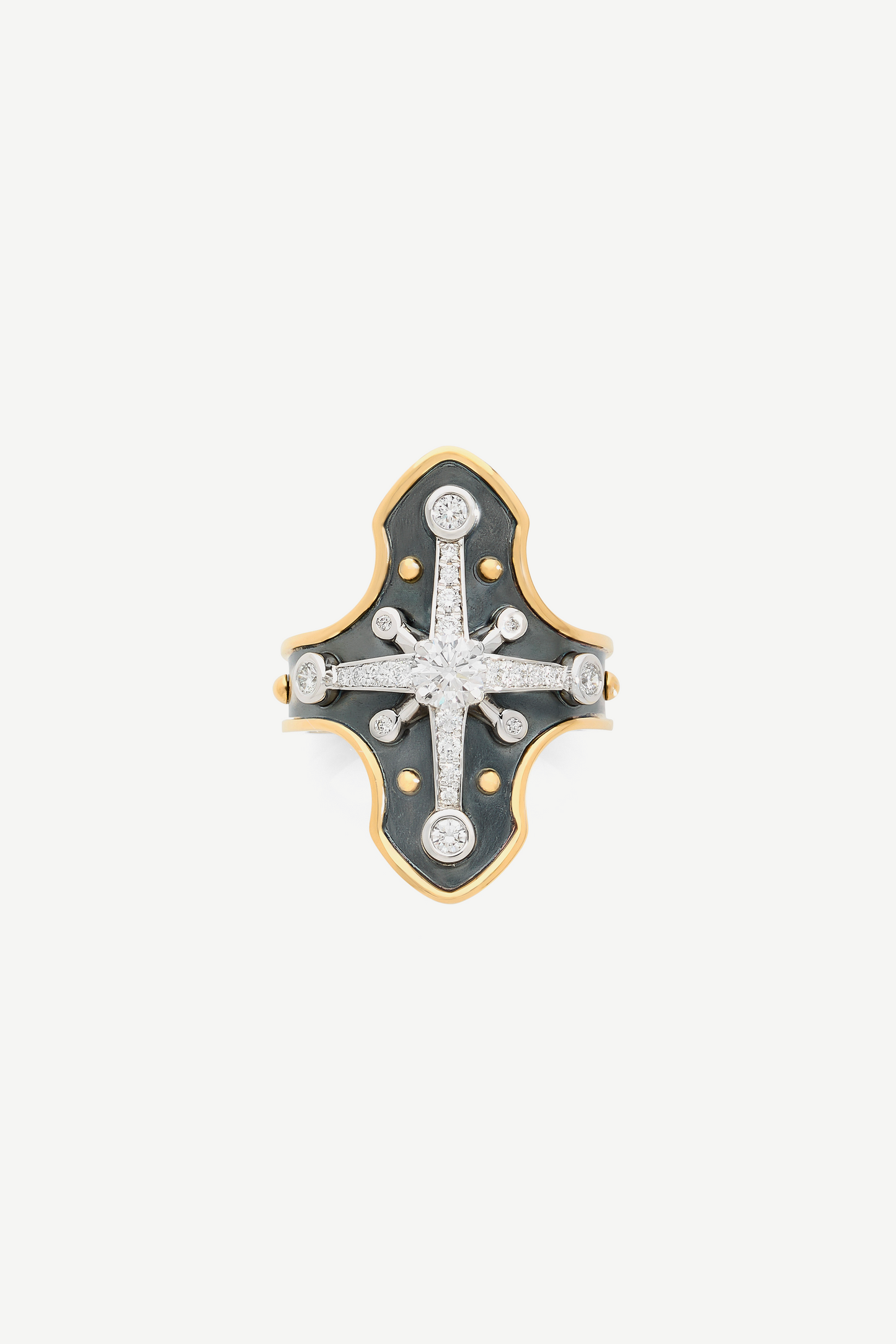 Elie Top Bague Heaume Diamants La Dame du Lac
