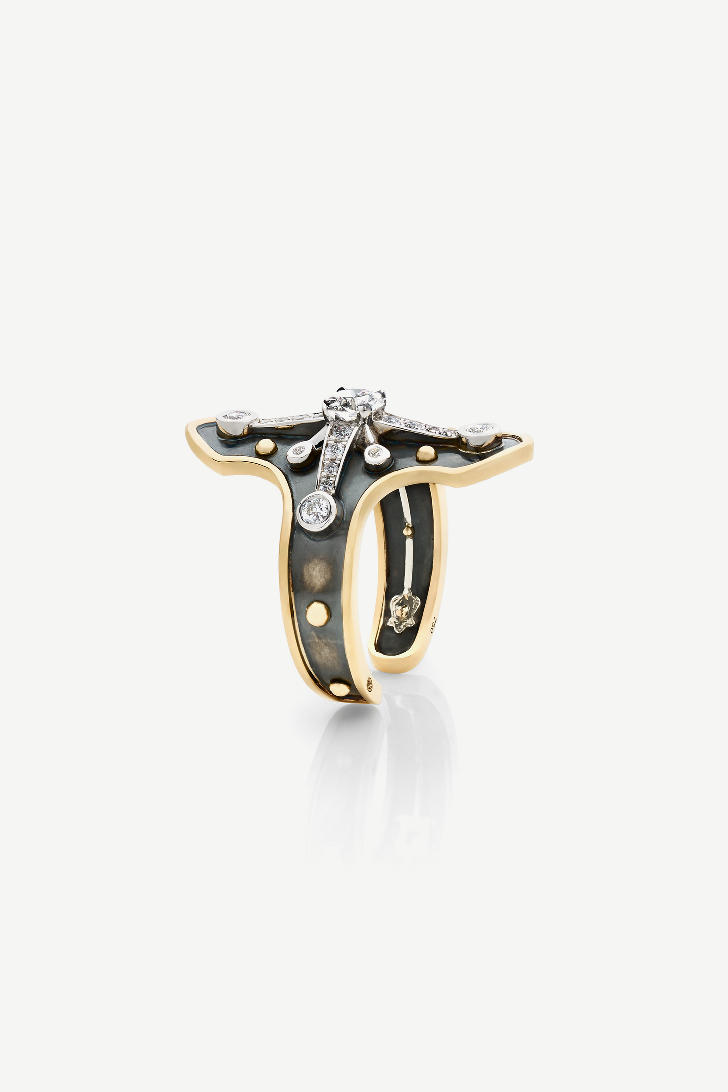 Elie Top Bague Heaume Diamants La Dame du Lac