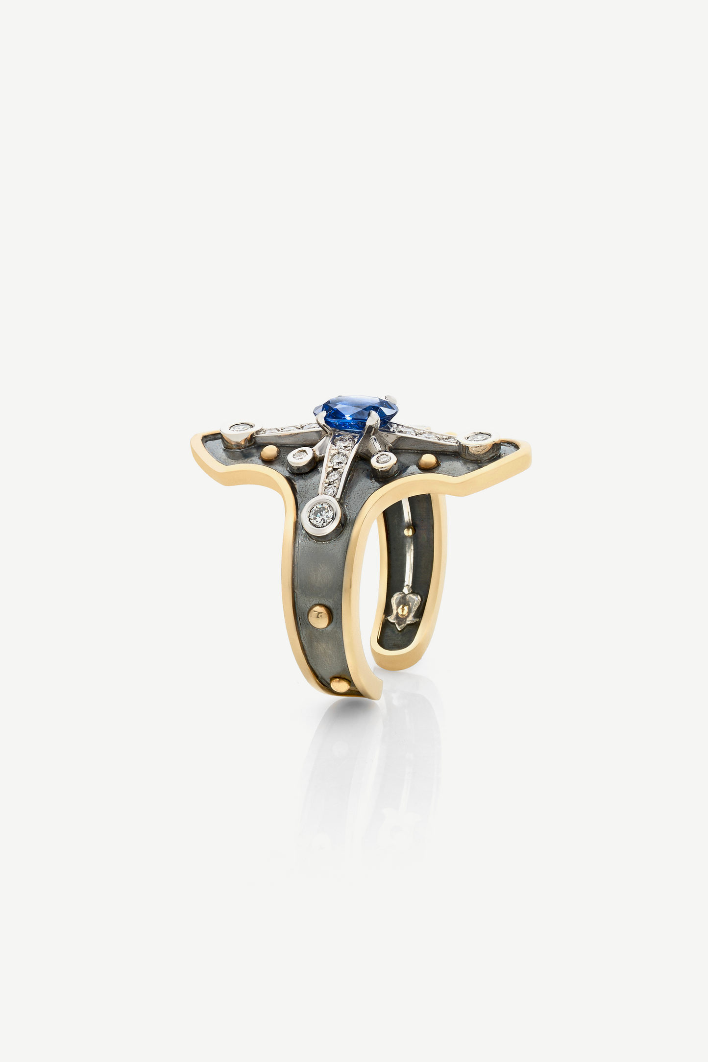 Elie Top Bague Heaume Saphir La Dame du Lac
