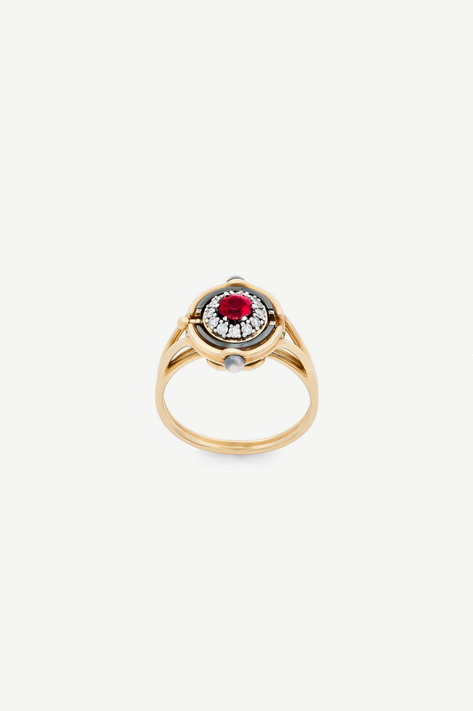 Elie Top Bague Mira Rubis Sirius