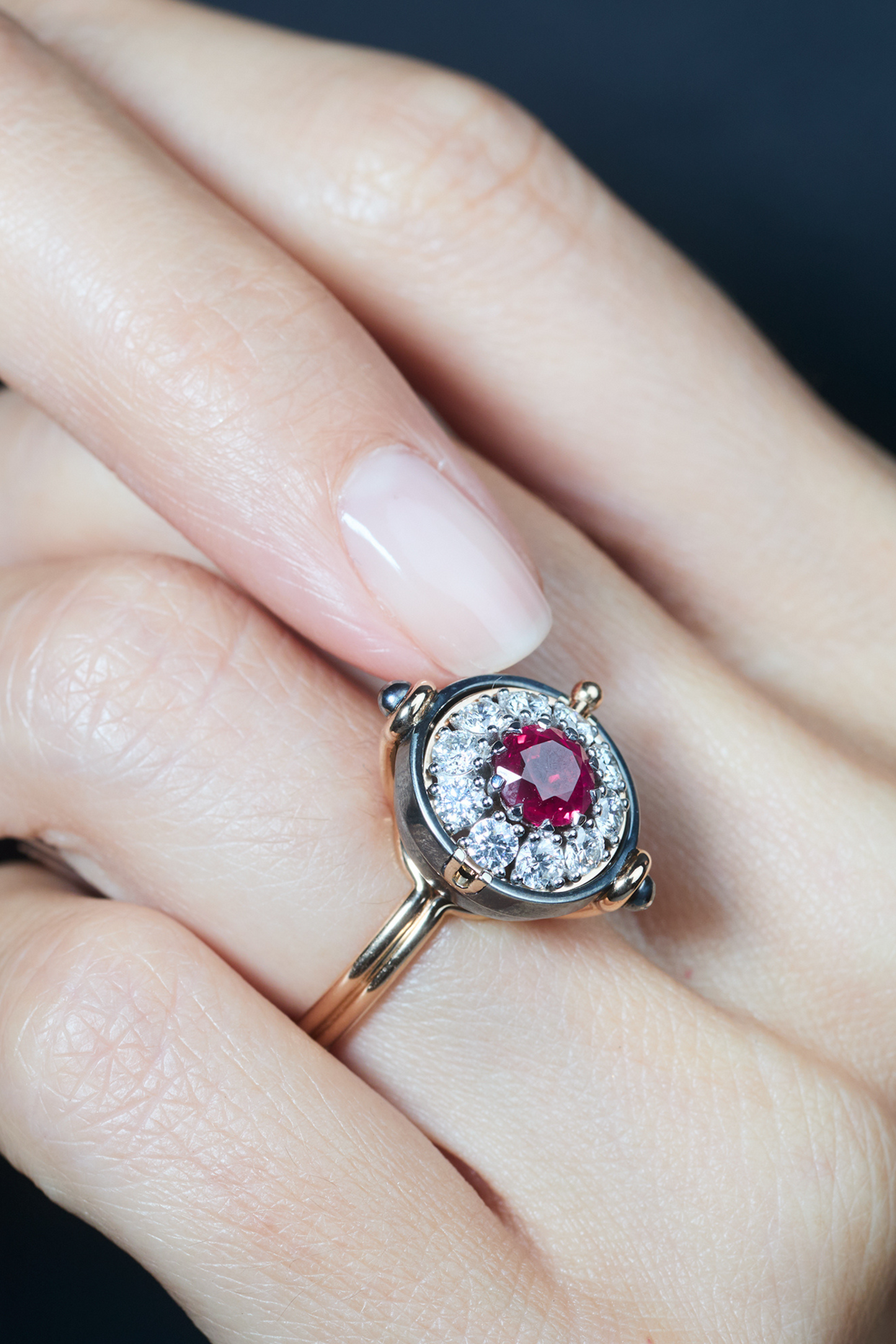 Ruby Medium Sphere Ring