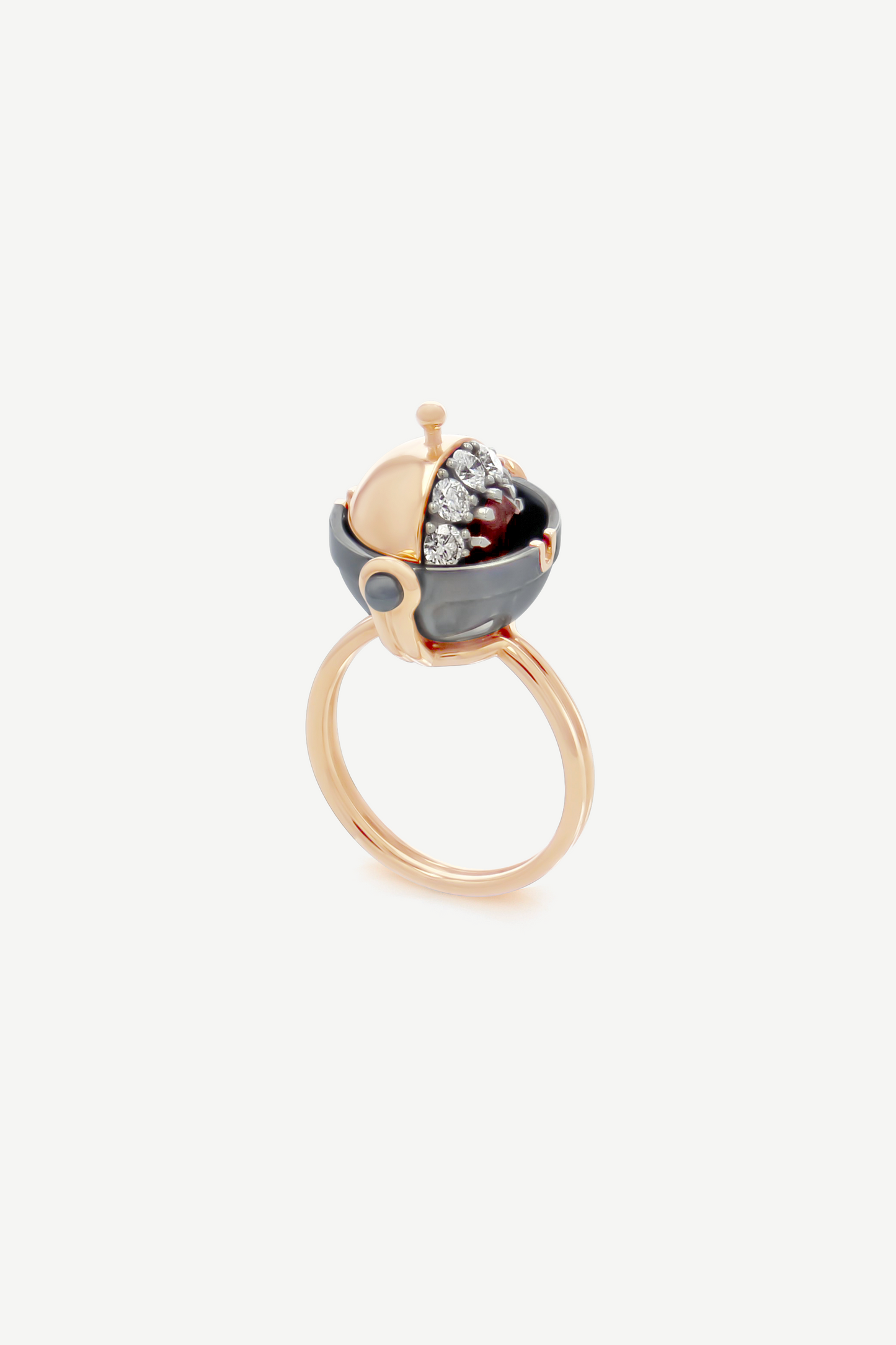 Bague Sphère Medium Rubis