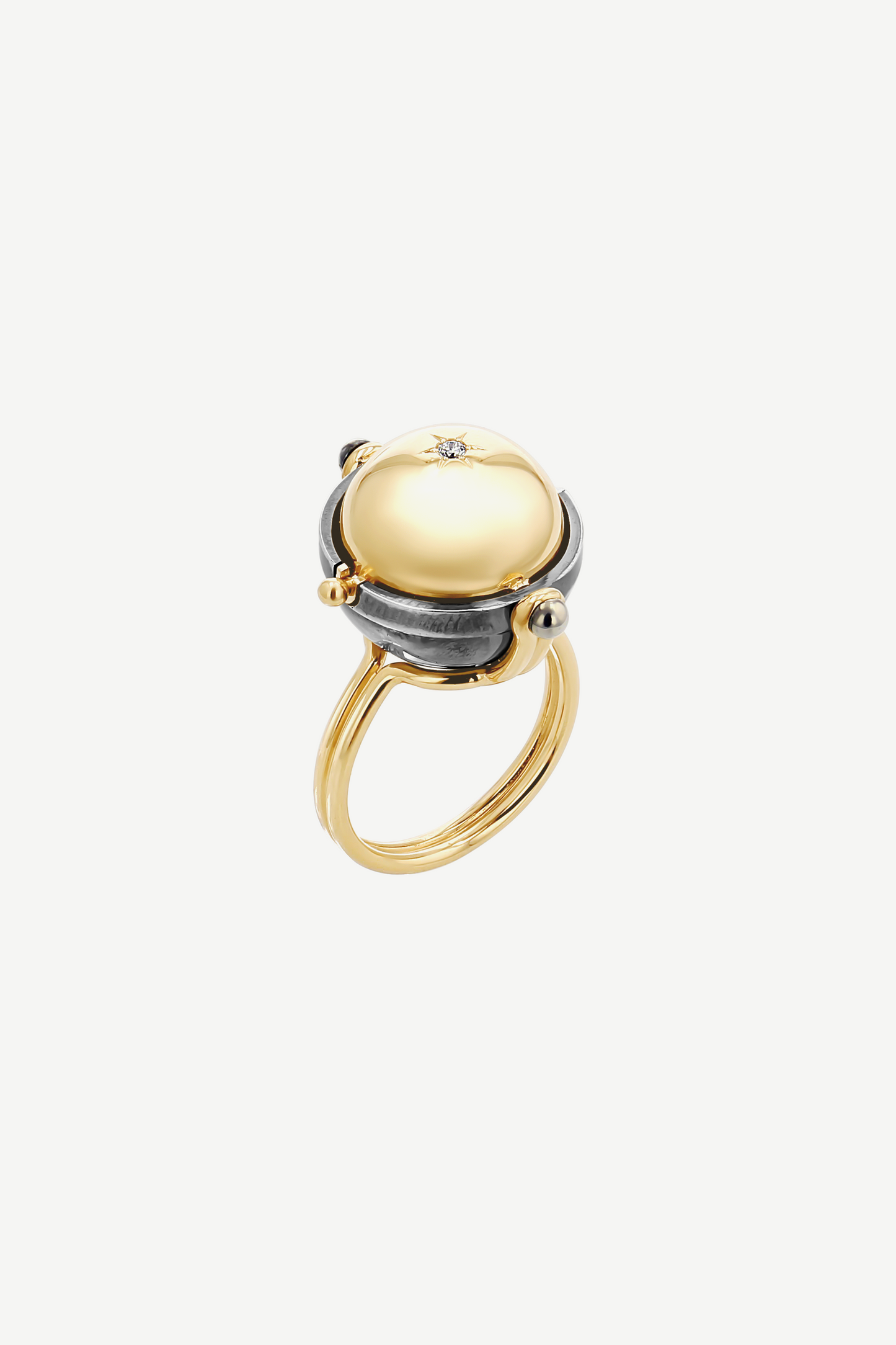 Elie Top Bague Spère Cabochon Tourmaline Verte Sirius