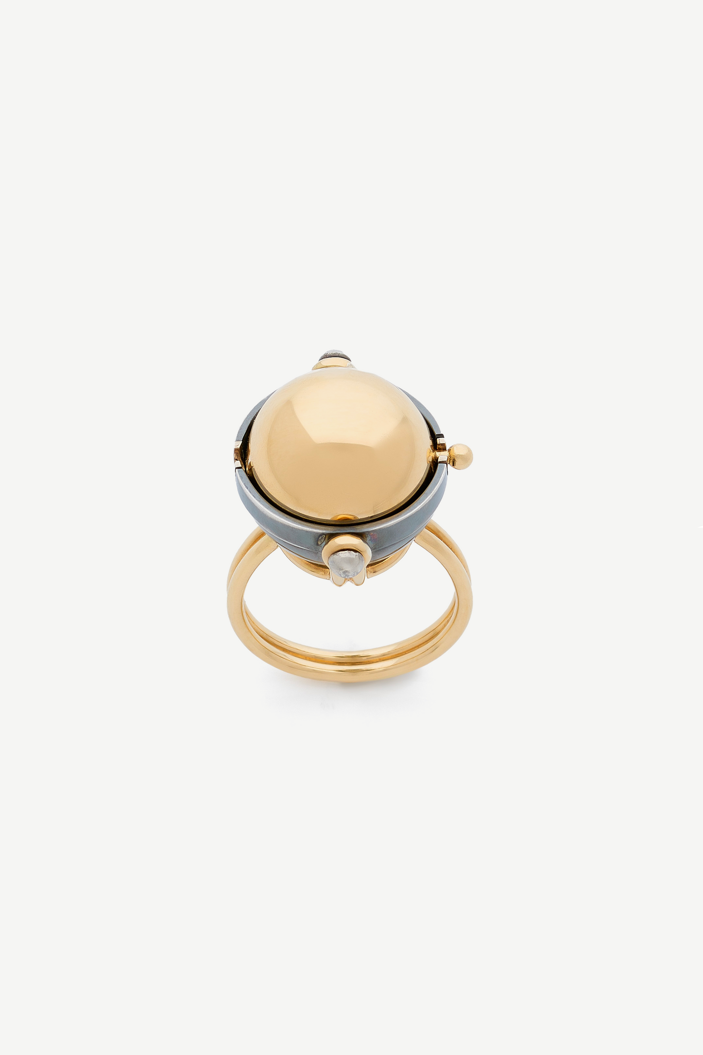 Elie Top Bague Sphère Diamants Mécaniques Célestes