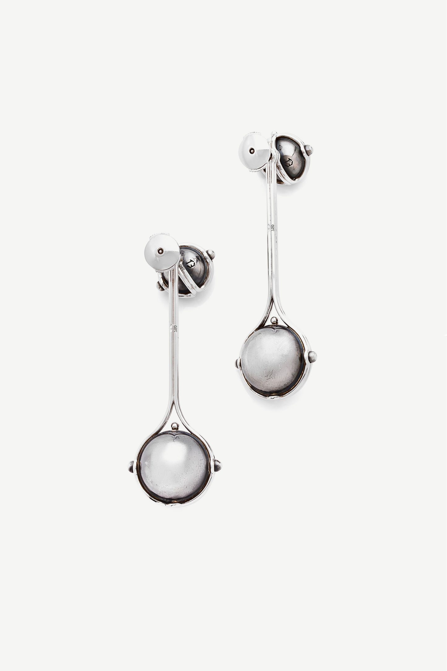 boucles d'oreilles modulable deux gouttes saphir