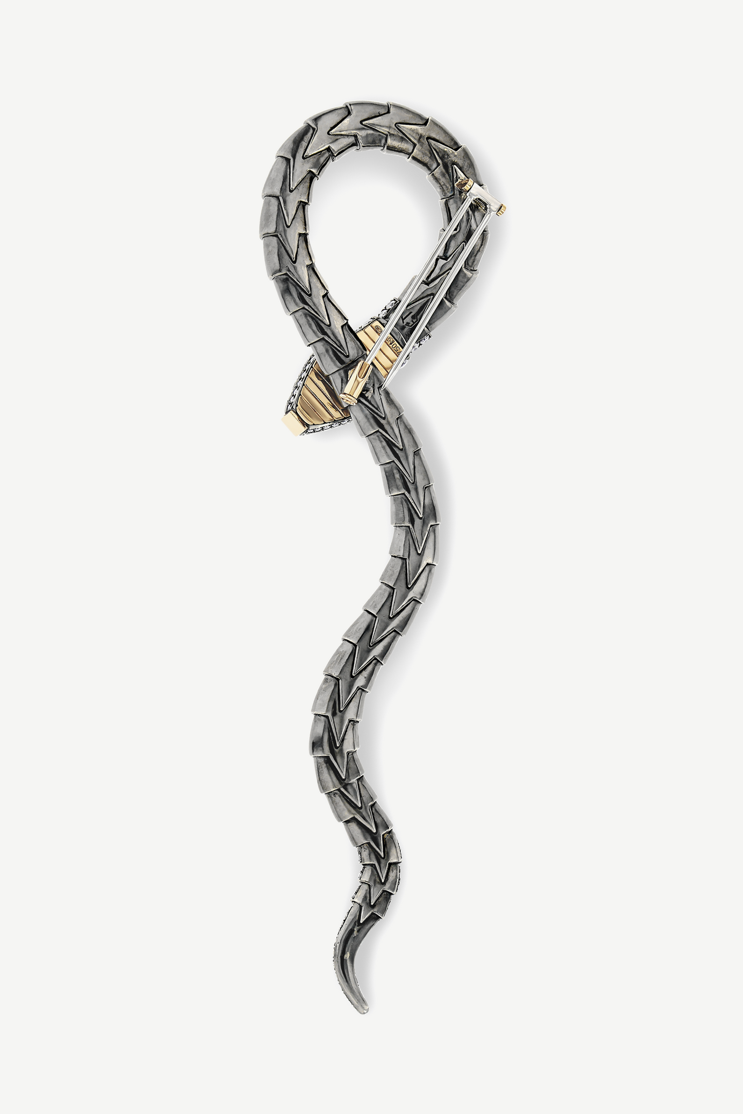 Broche Serpent Diamant Elie Top