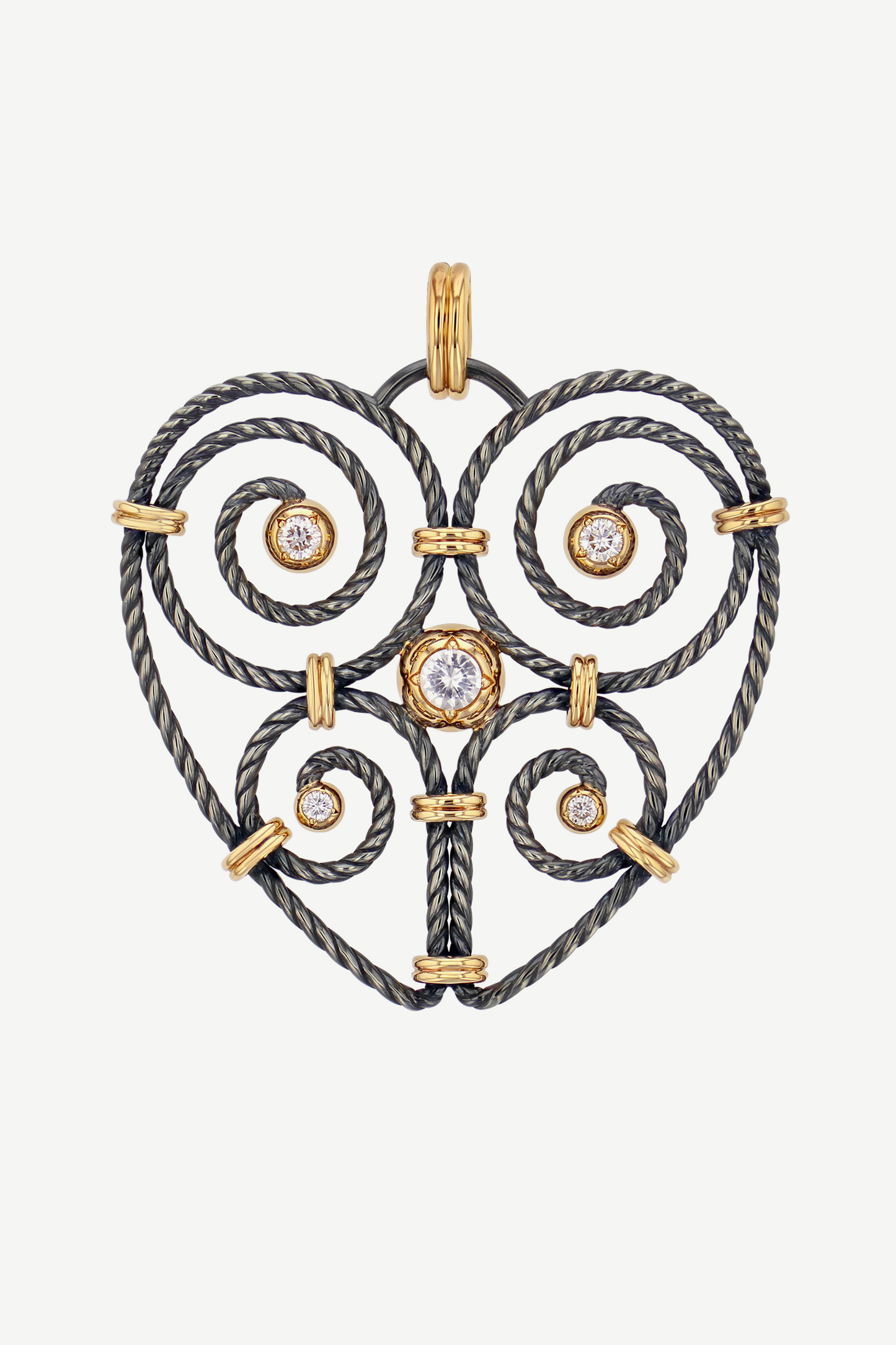 Charm Grand Cœur Twist