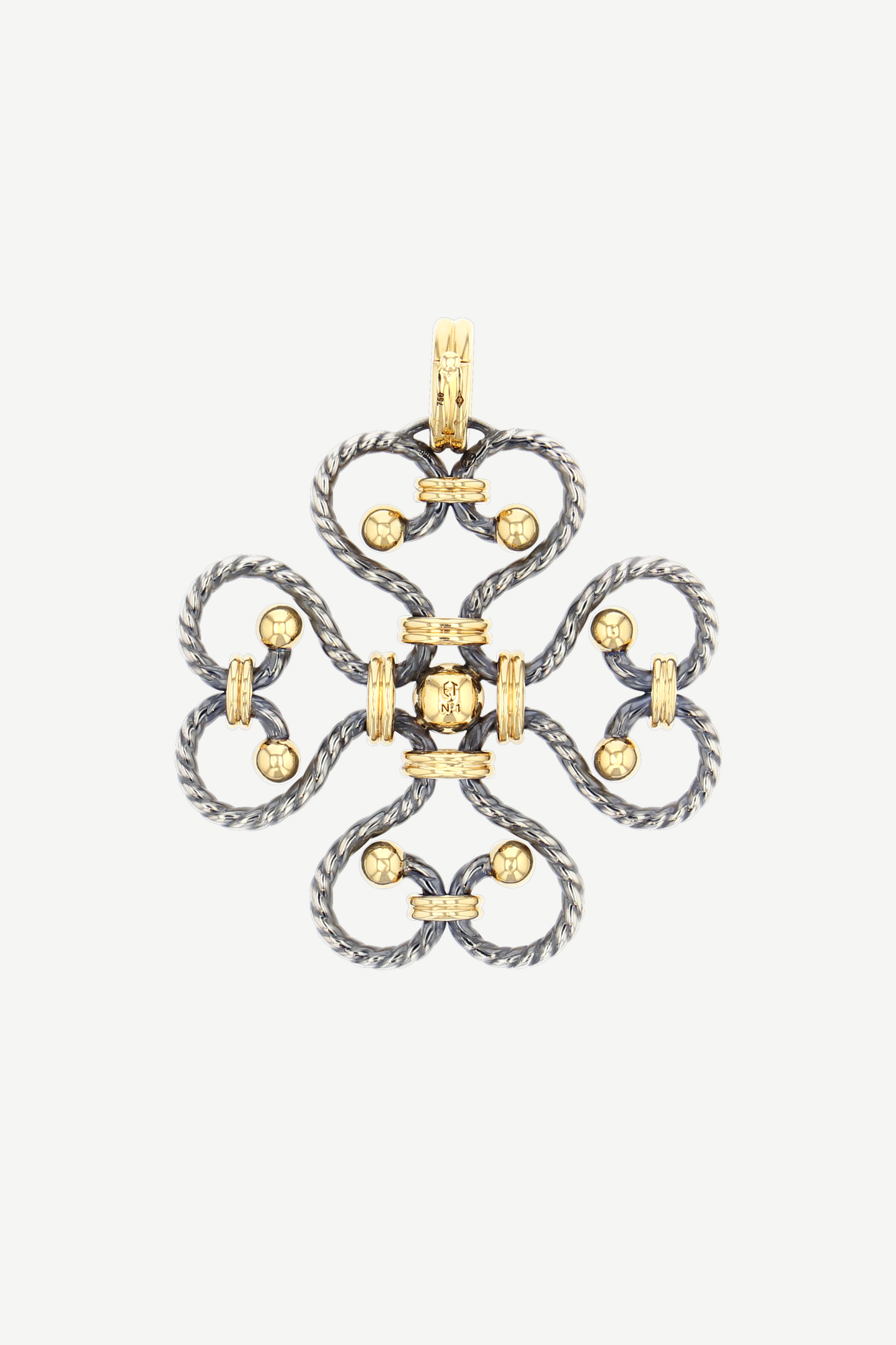 Elie Top Charm Trèfle Twist Diamant