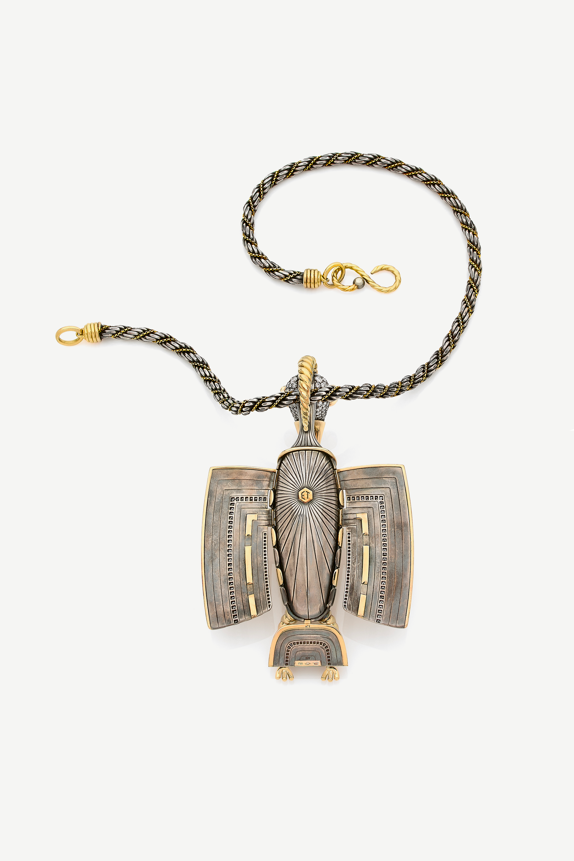 Elie Top Pendentif Calao Diamants Magica Naturae