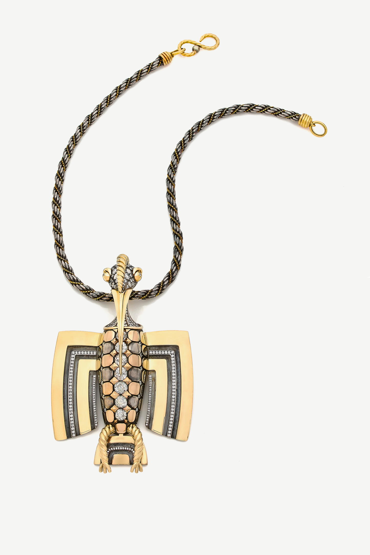 Elie Top Pendentif Calao Diamants Magica Naturae