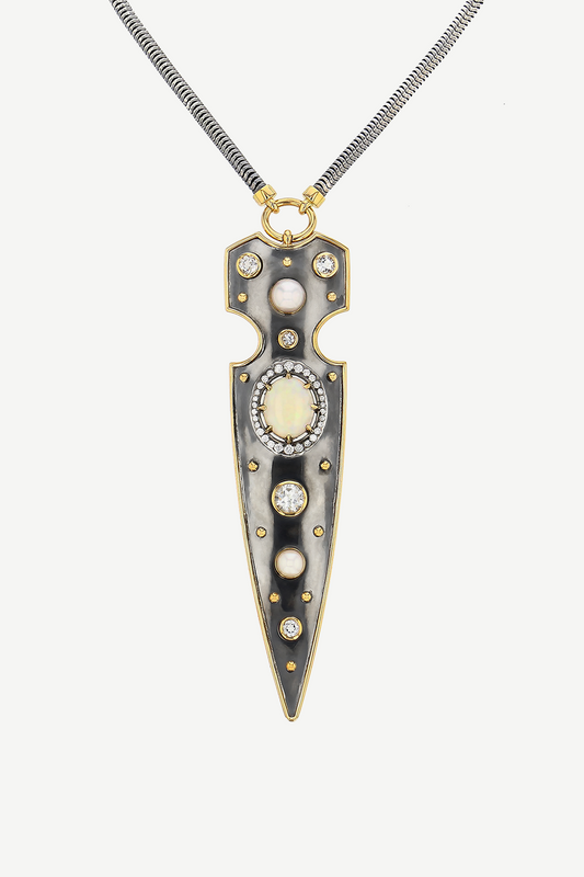 Elie Top Pendentif Dague Opale La Dame du Lac