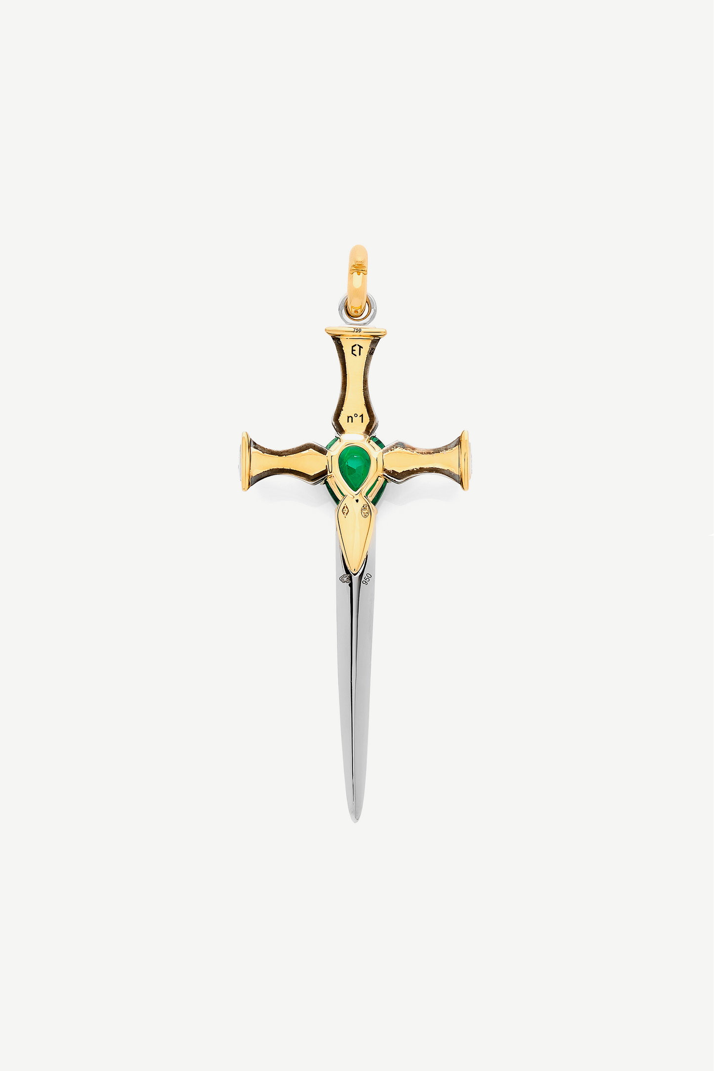 Pendentif Epée Emeraude
