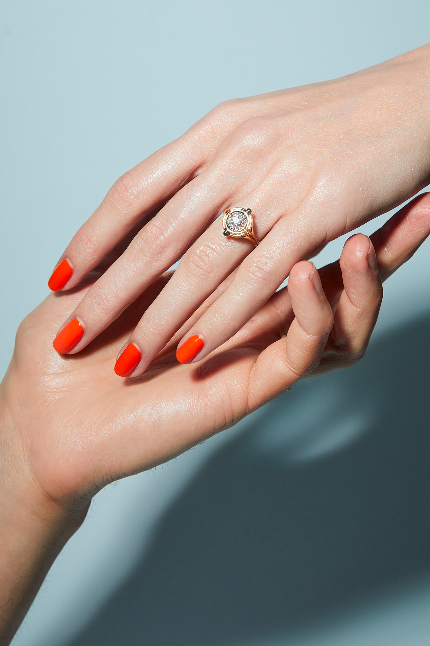 Elie Top Bague Mira Diamants Sirius Portée