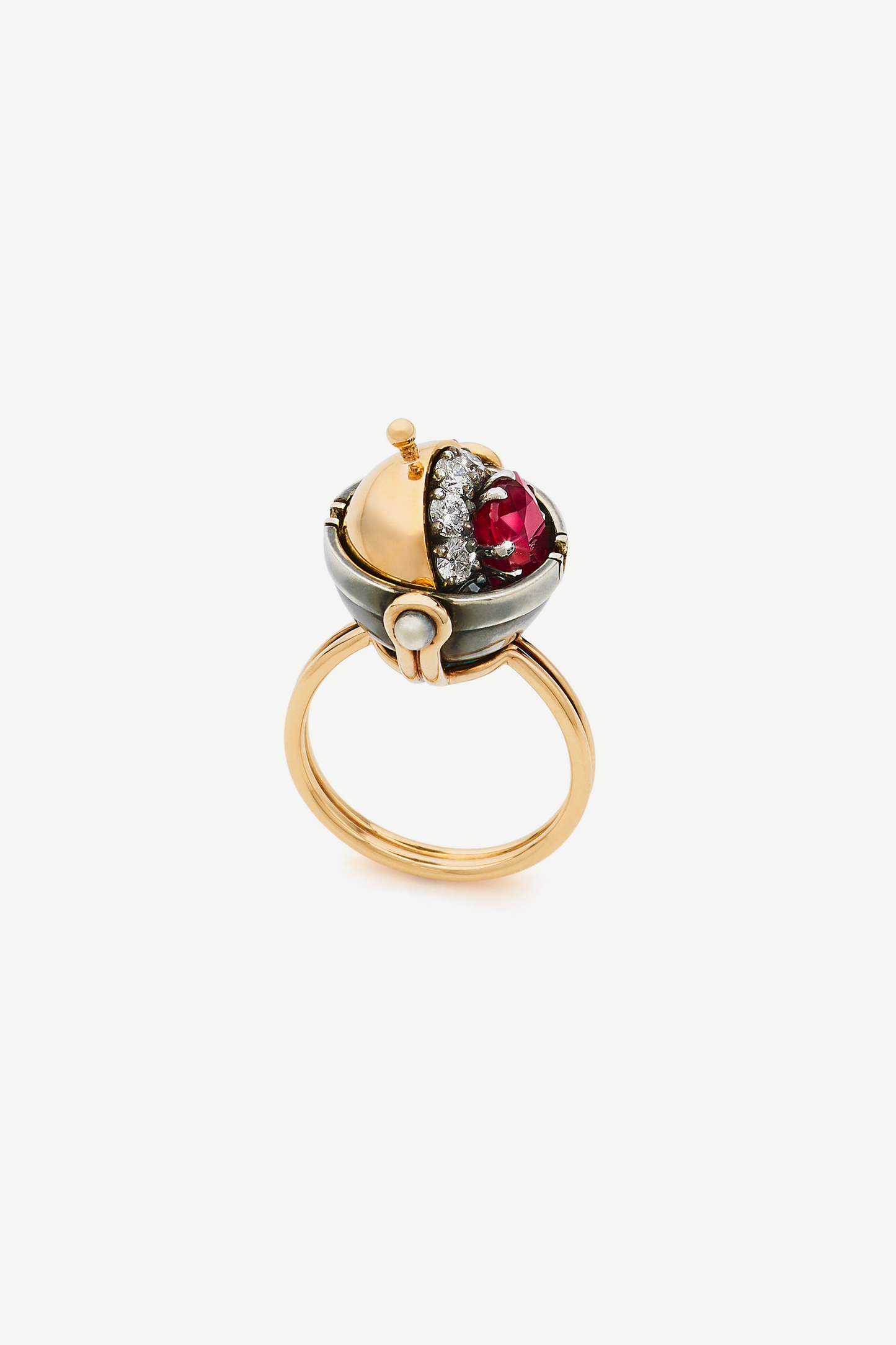 bague sirius sphere rubis diamant