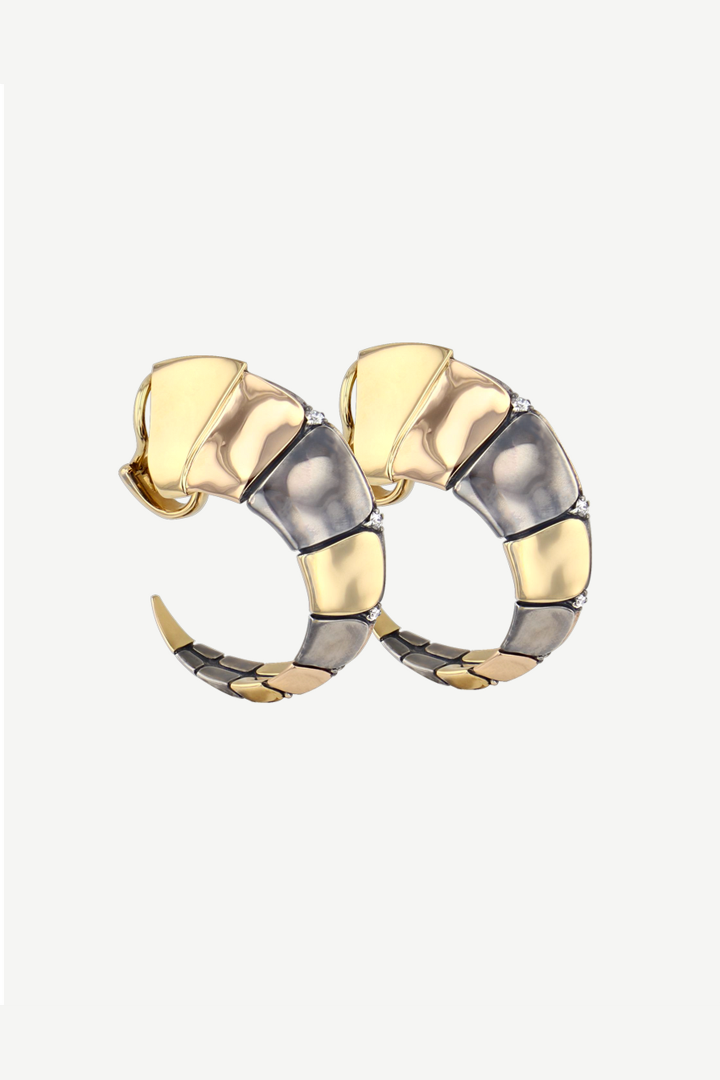 elie top bijoux boucles d'oreilles dorsale or jaune diamant