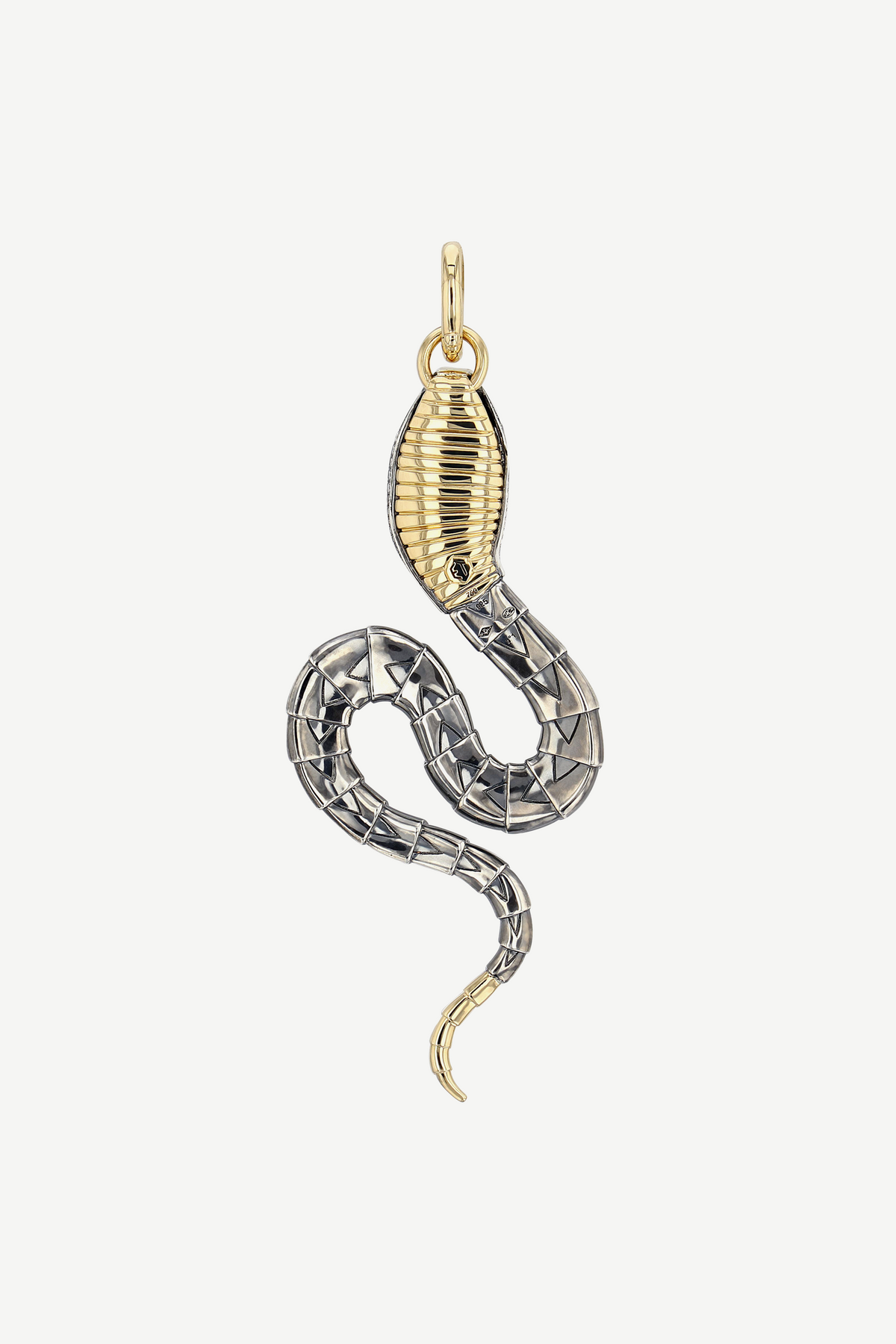 Elie Top Pendentif Serpent Aigue Marine Magica Naturae