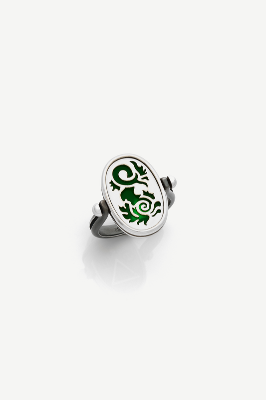 bague bijoux argent reversible zodiac