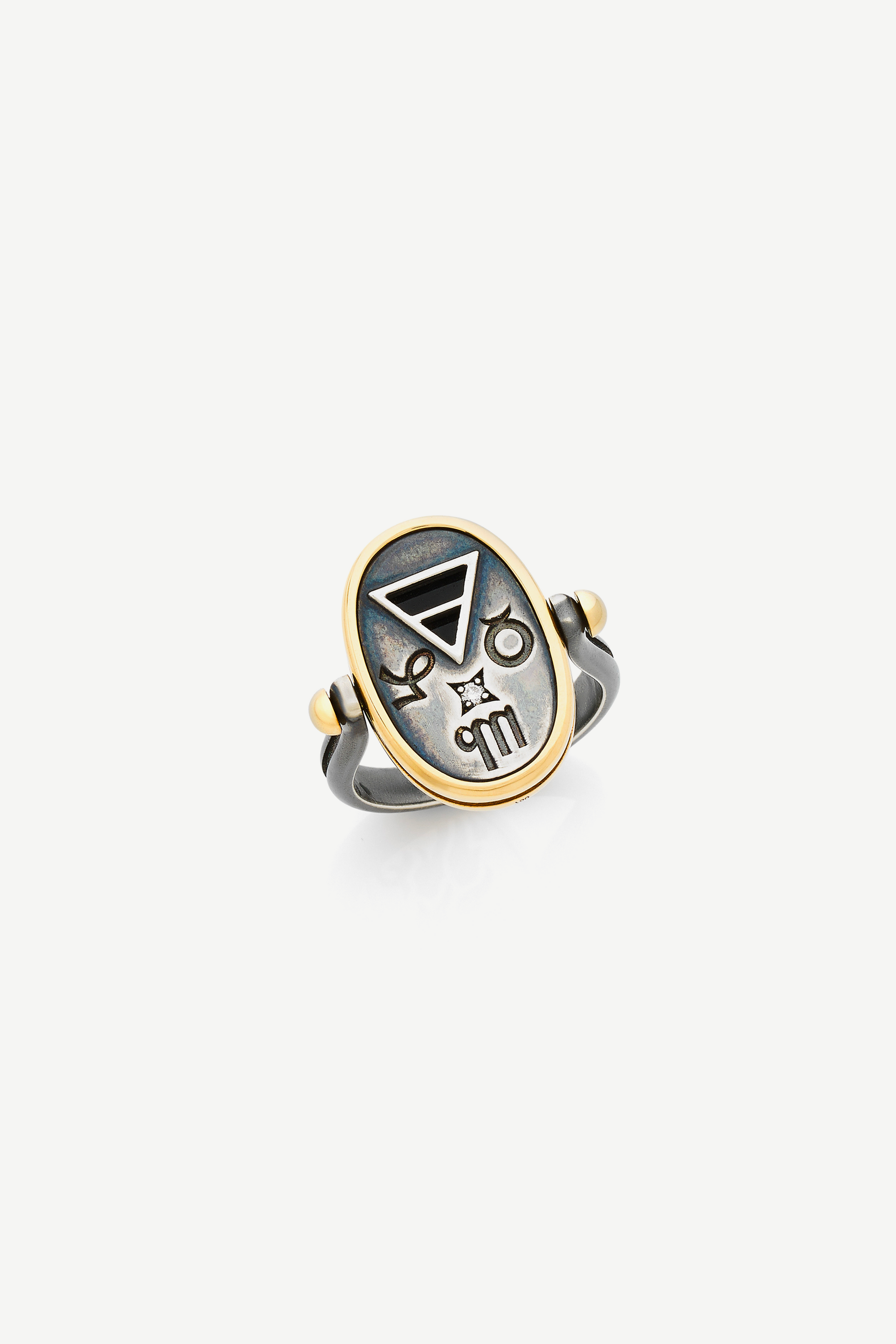 bague terre reversible zodiac signes