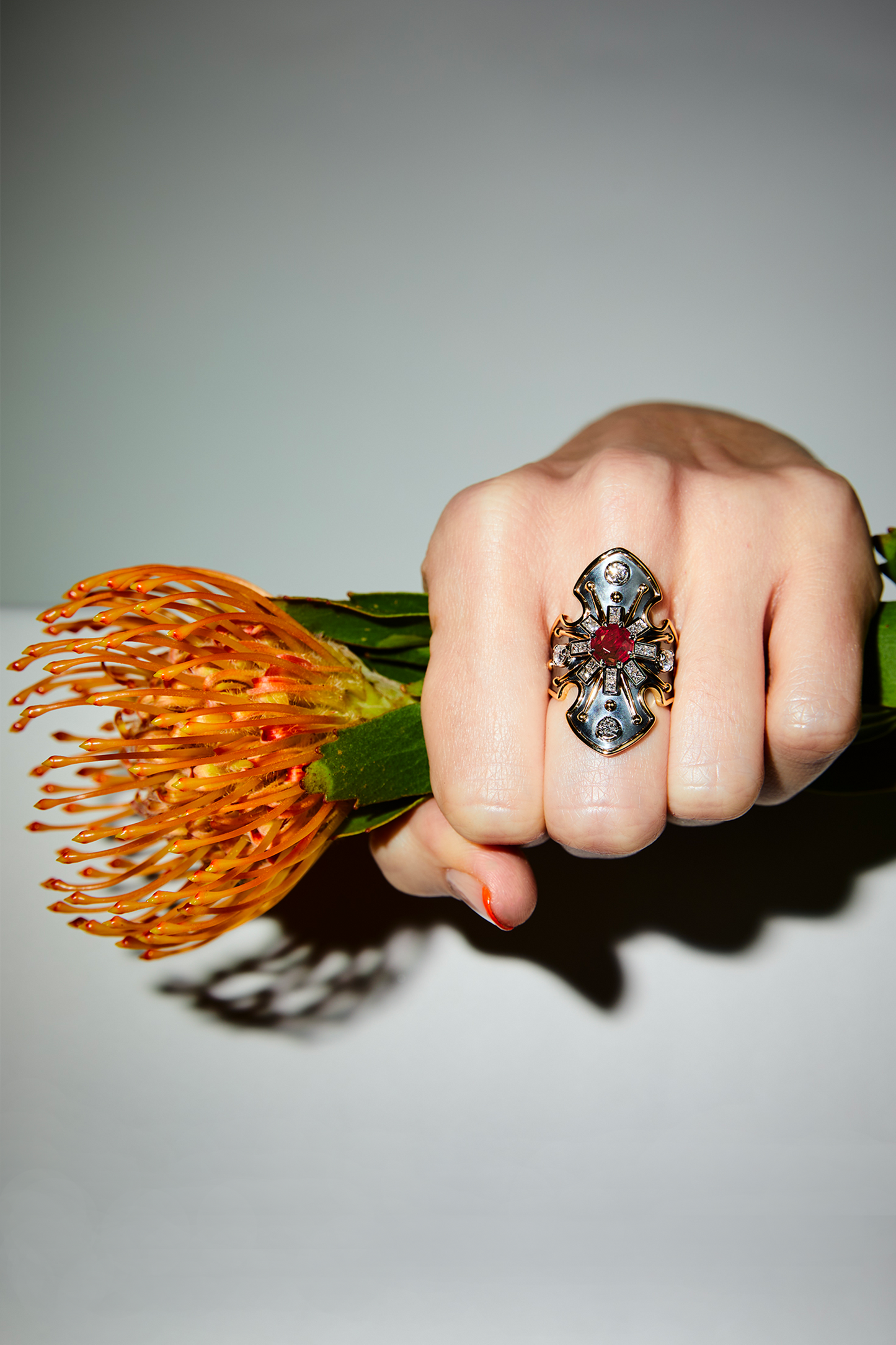Princess Ruby Bouclier Ring 