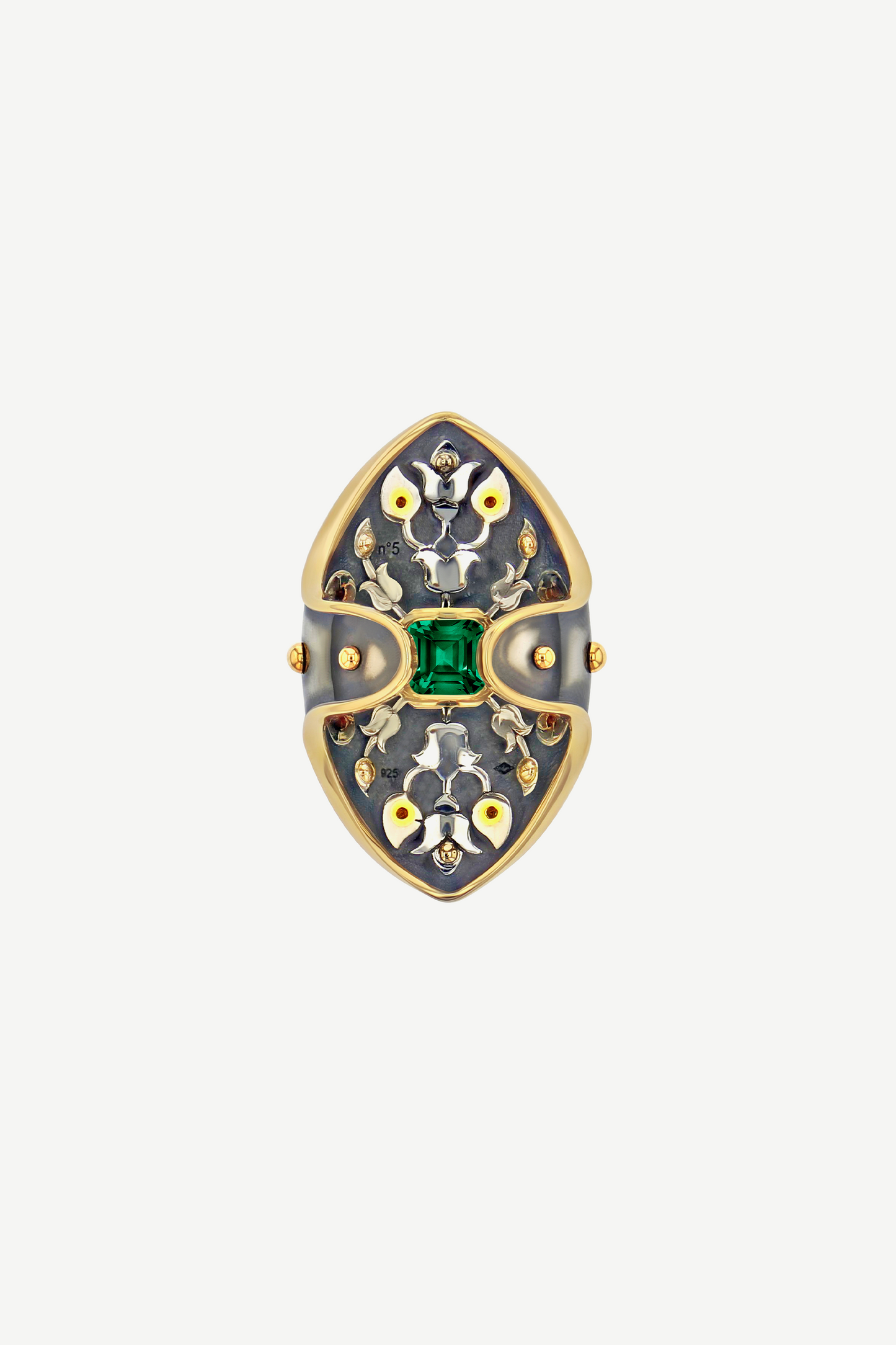 Emerald Ecu Ring