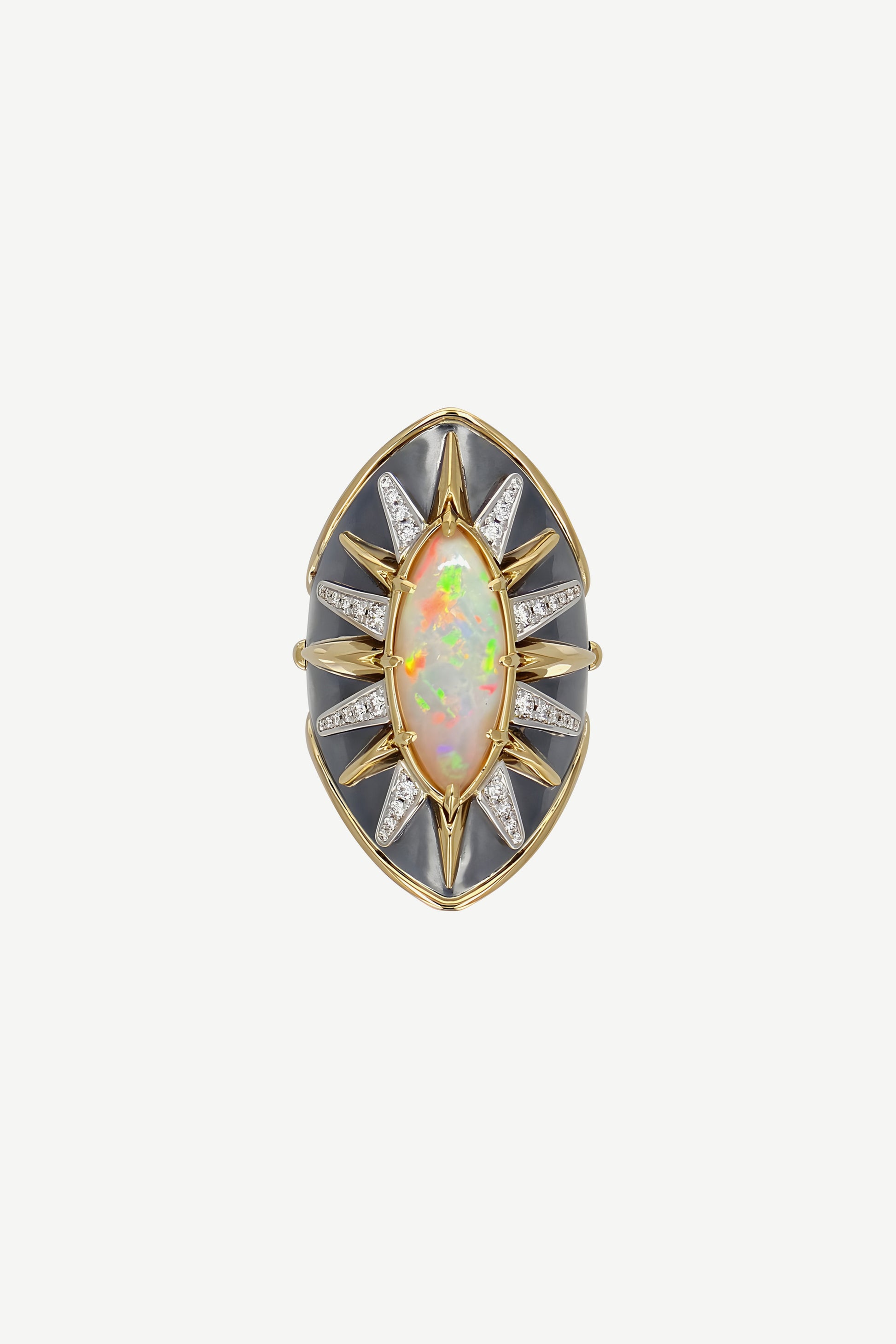 Elie Top Bague Écu Opale La Dame du Lac