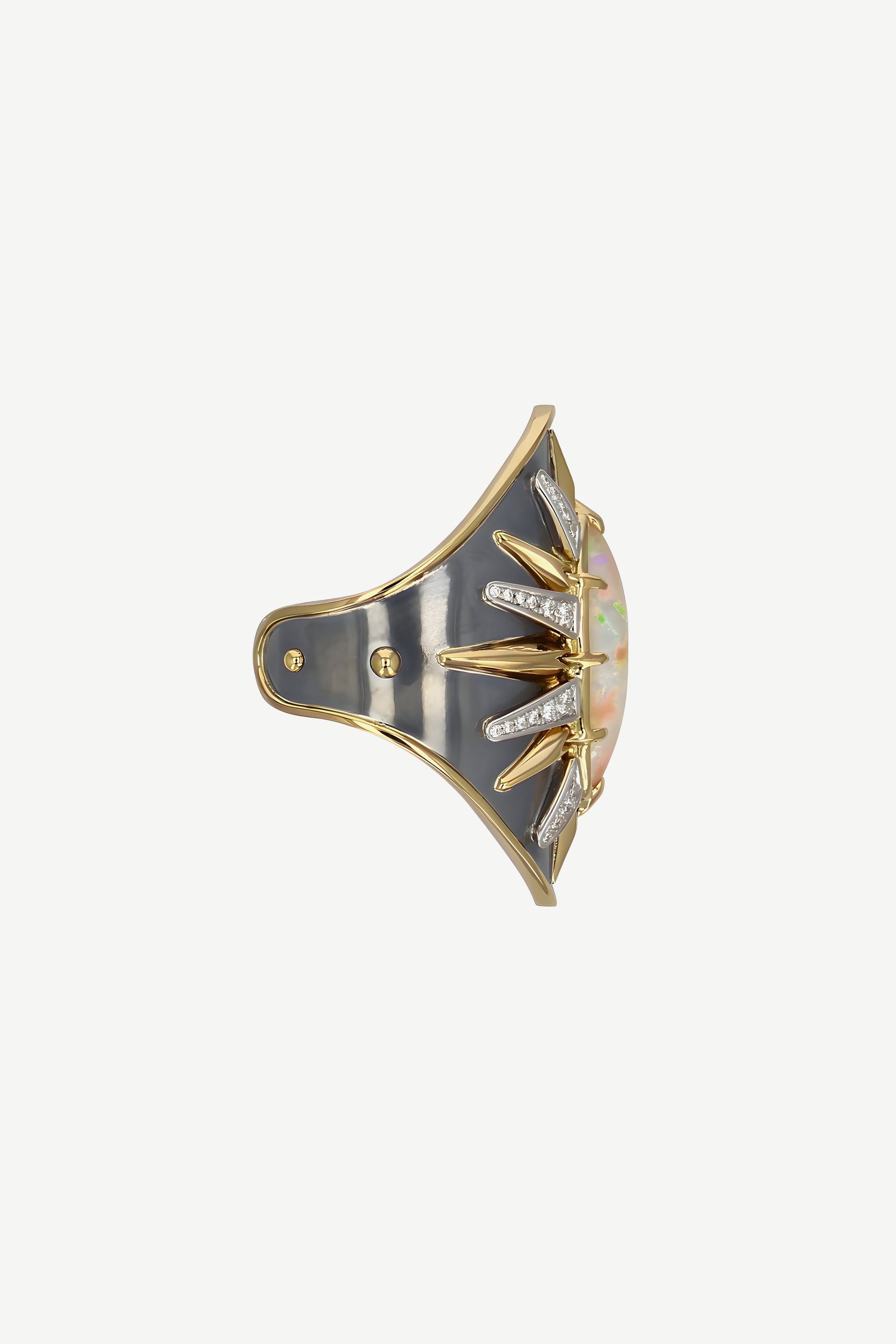 Elie Top Bague Écu Opale La Dame du Lac