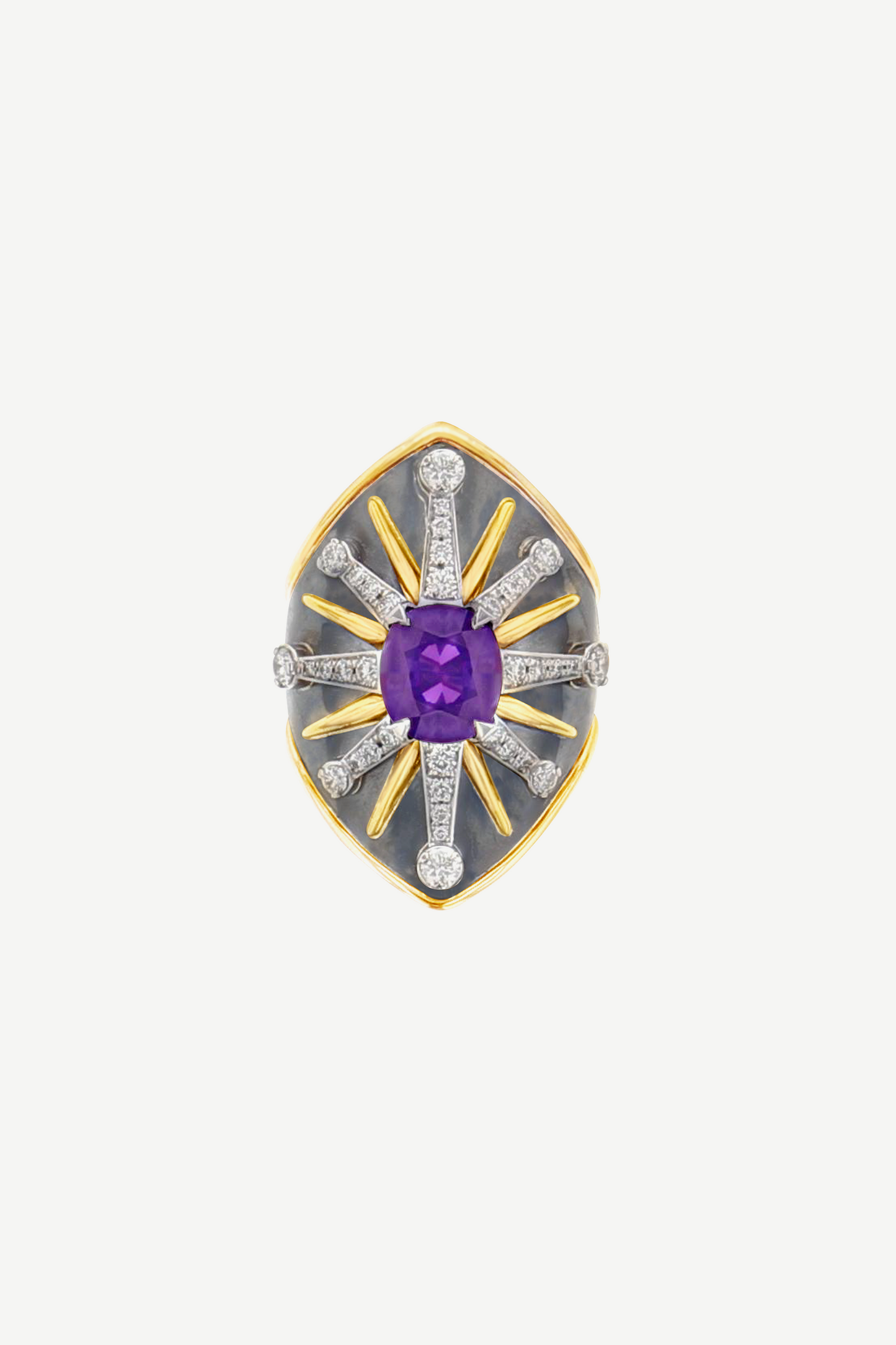 Purple Sapphire Ecu Ring  