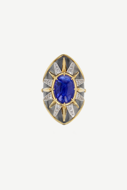  Elie Top Bague Écu Tanzanite La Dame du Lac
