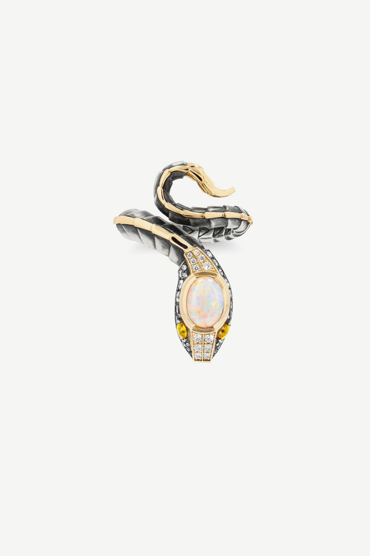 Bague Petit Serpent Opale
