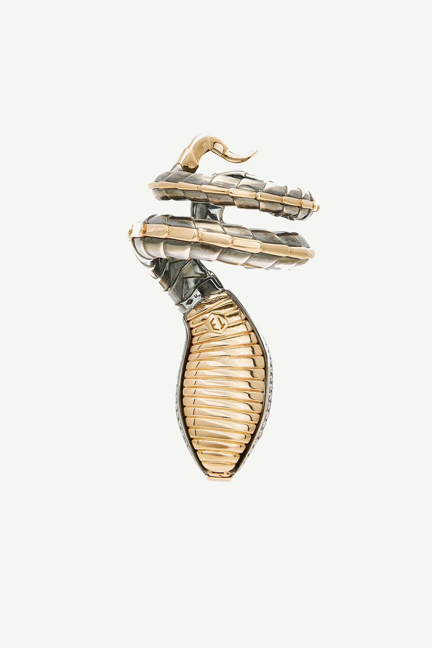 Bague Serpent Grenat