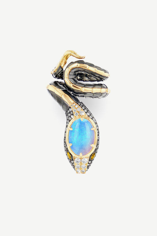 Elie Top Bague Serpent Opale Magica Naturae
