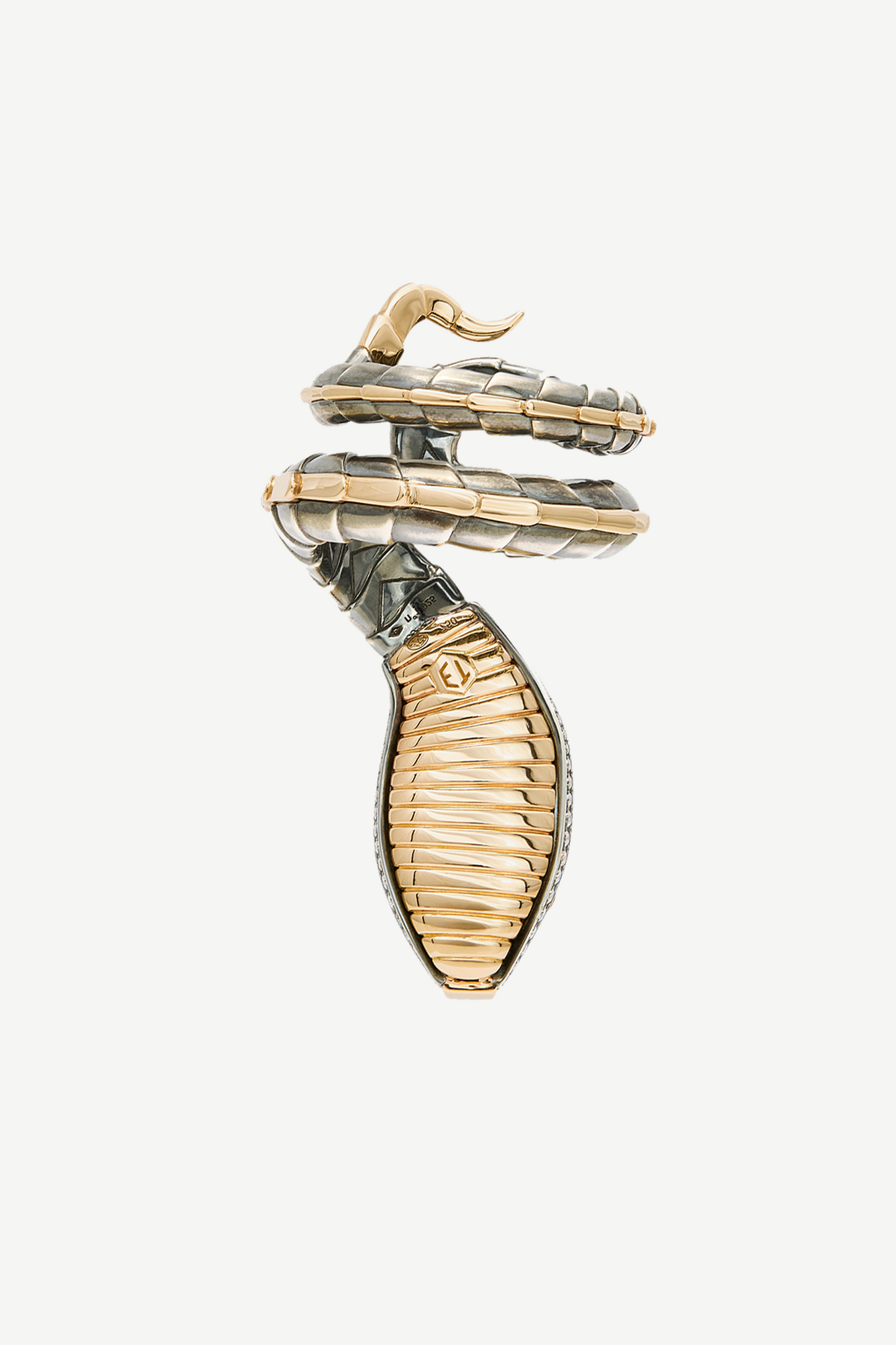 Bague Serpent Cabochon Rubis