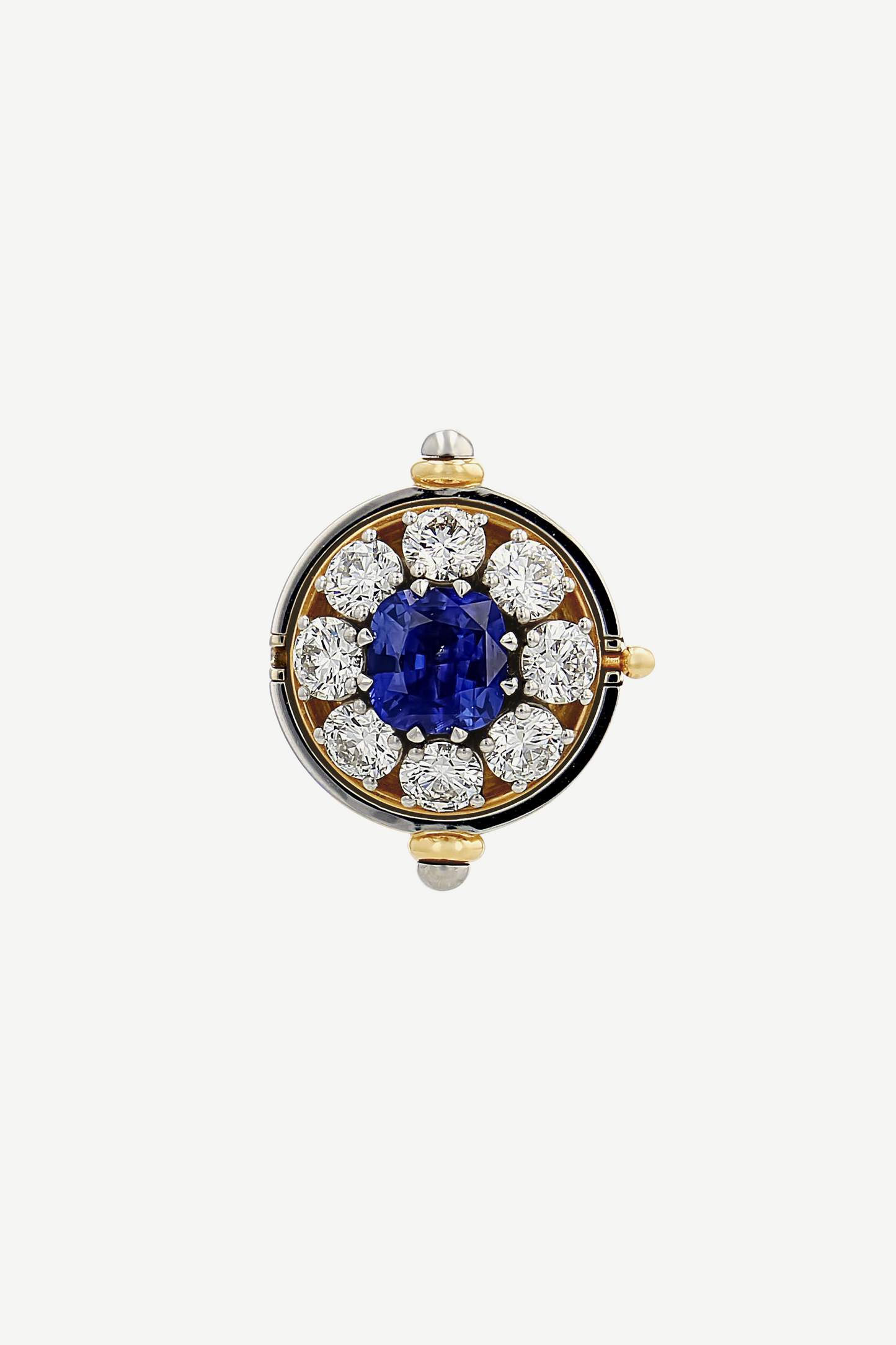 Elie Top Bague Sphère Platine Saphir Sirius