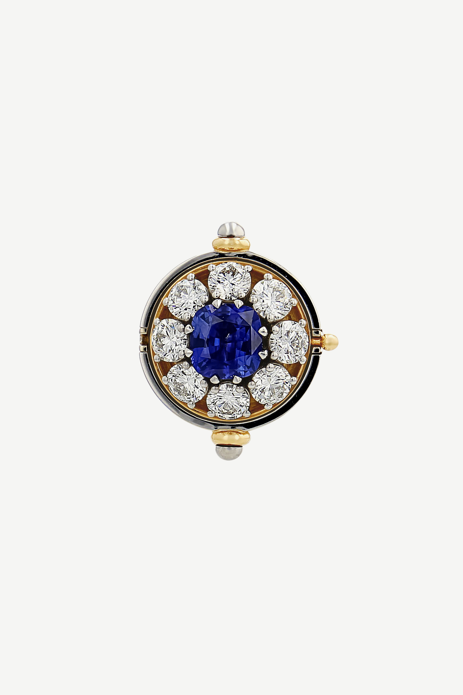Elie Top Bague Sphère Platine Saphir Sirius
