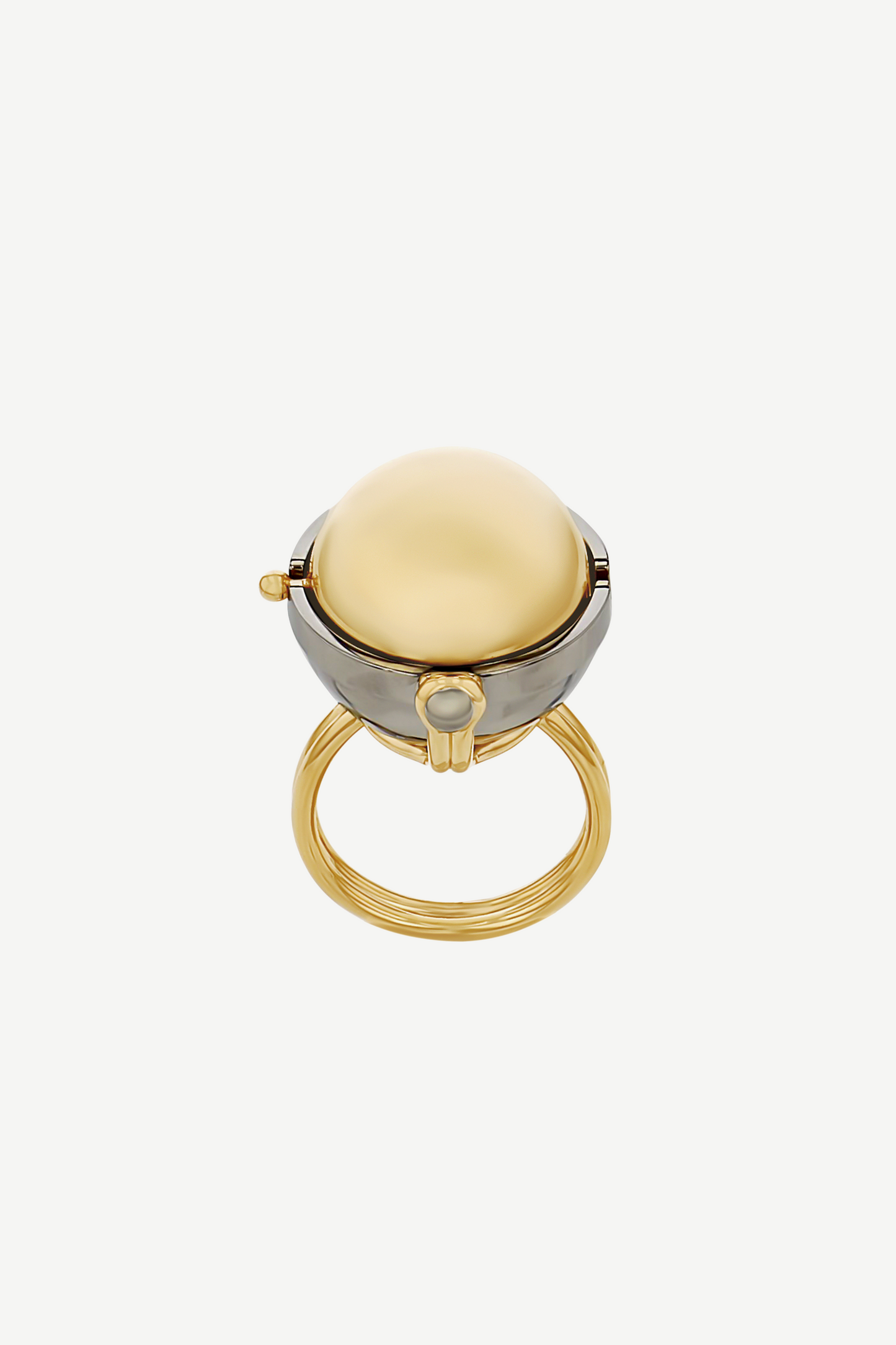 Elie Top Bague Sphère Platine Saphir Sirius