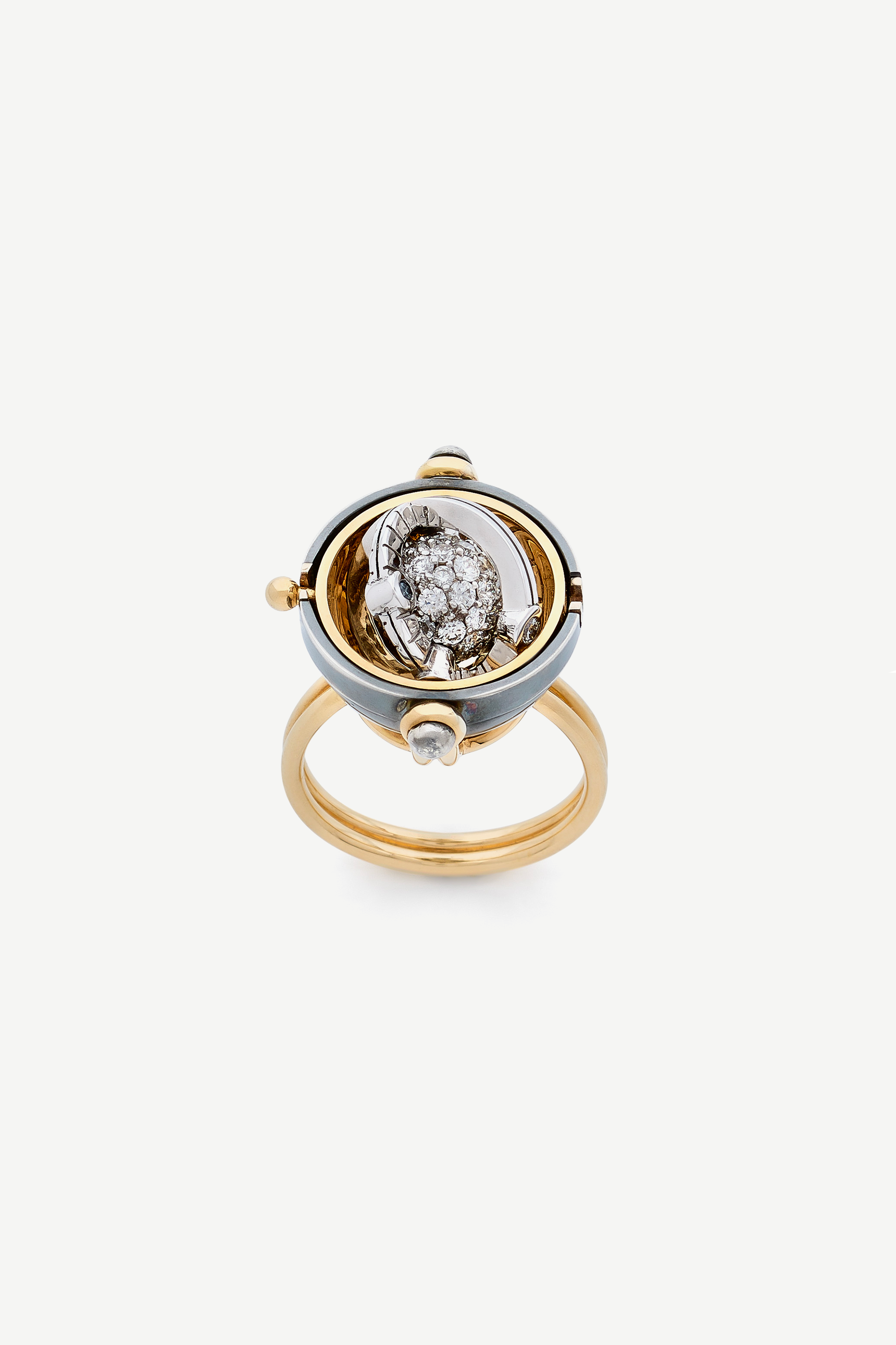 Diamond Sphere Ring – Elie Top