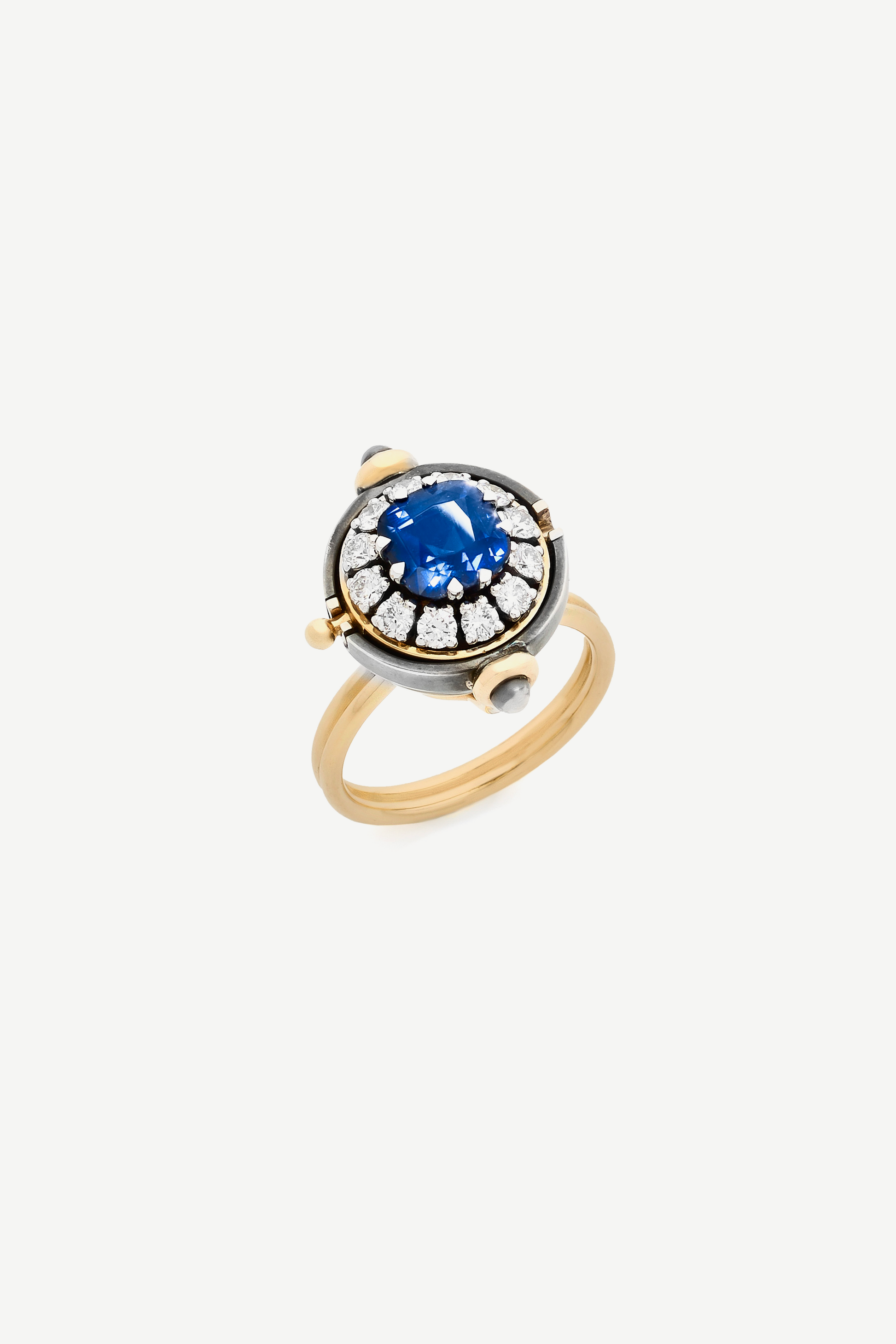 bague sphere saphir diamant