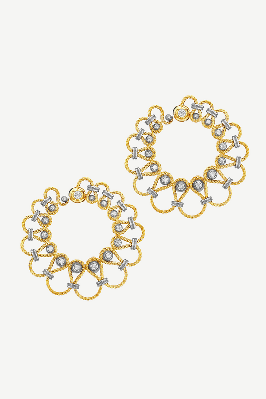 Boucles d'Oreilles Twist Créoles