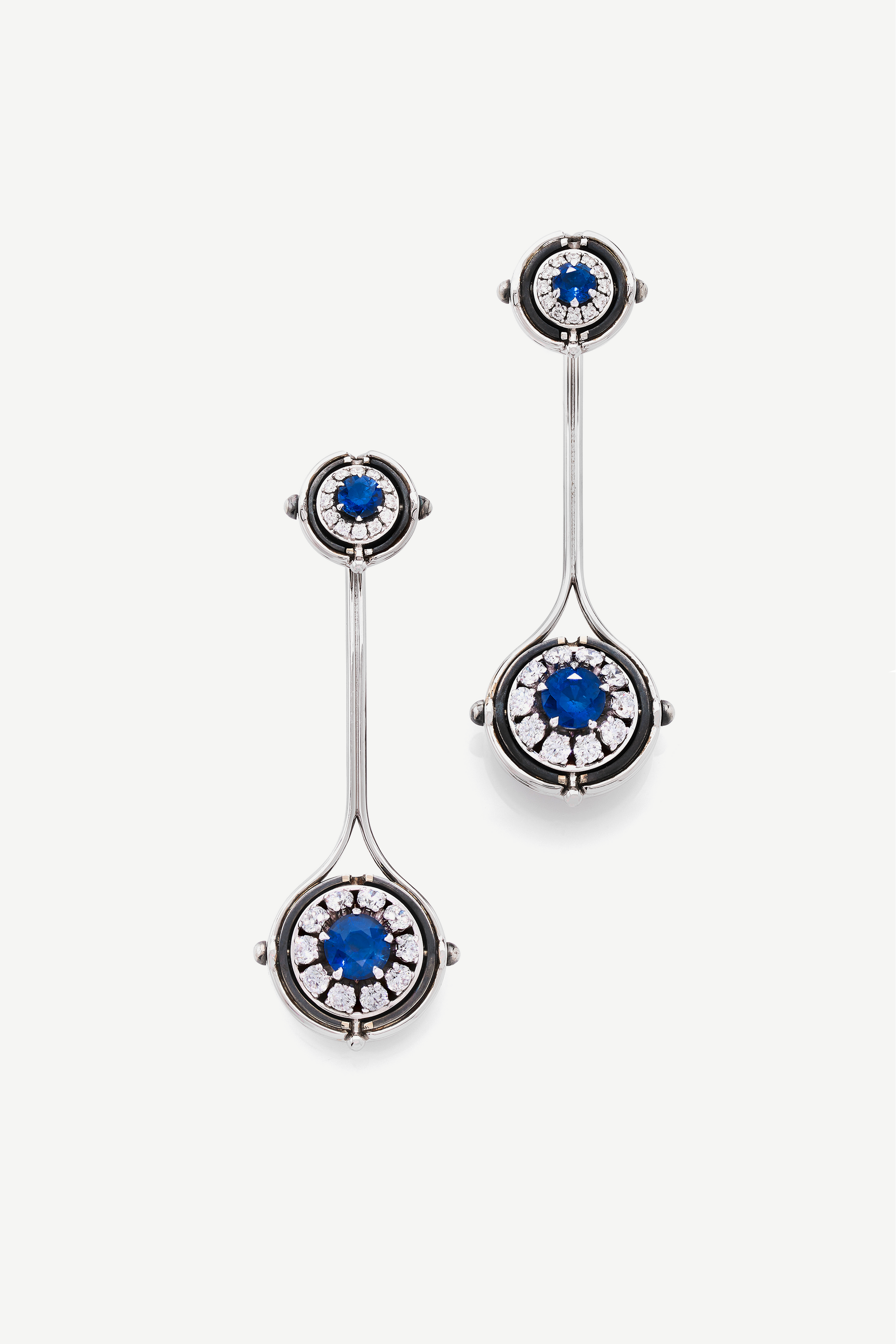 boucles d'oreilles sirius saphirs