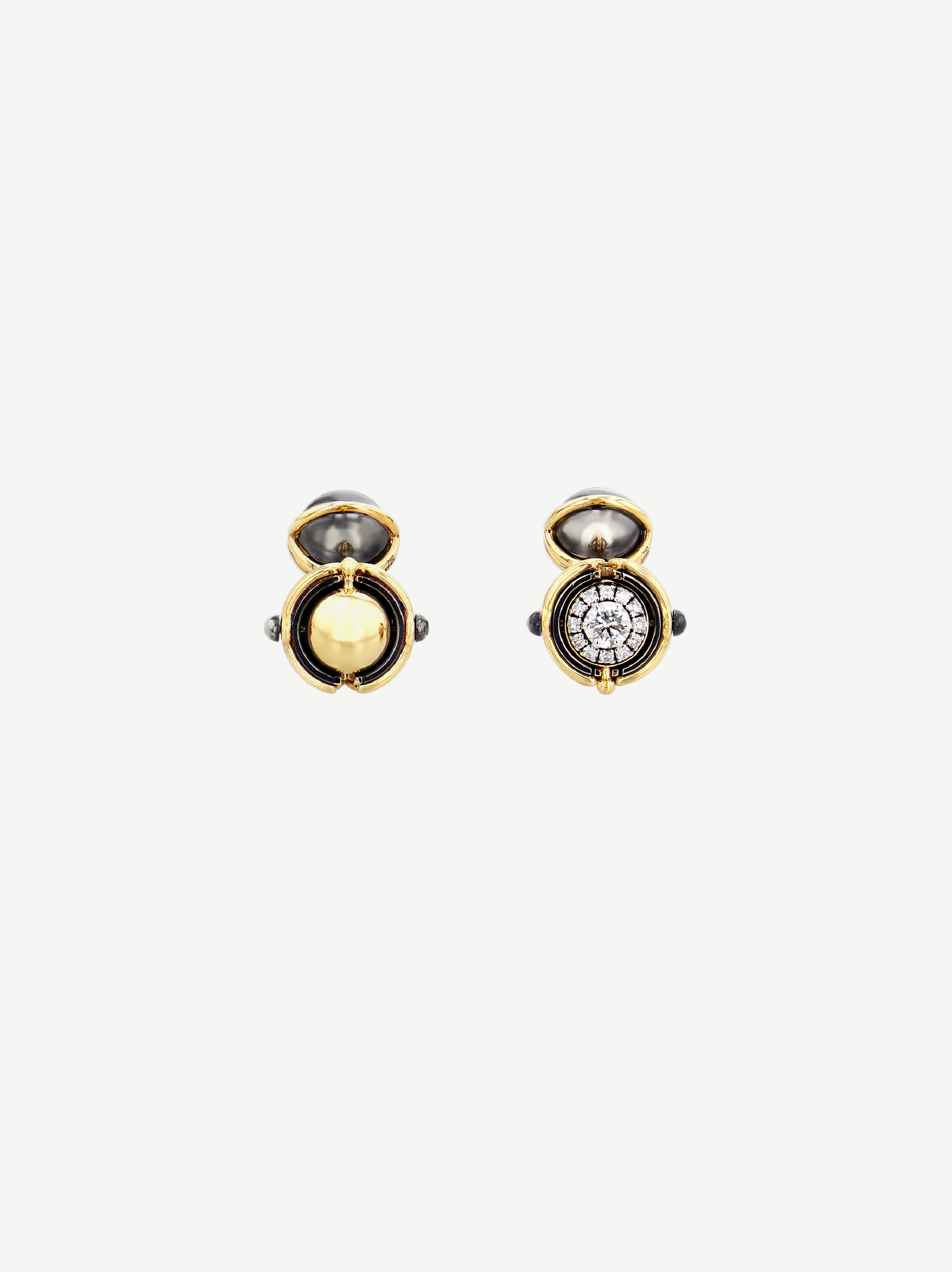 cufflinks sphere pivotante diamant