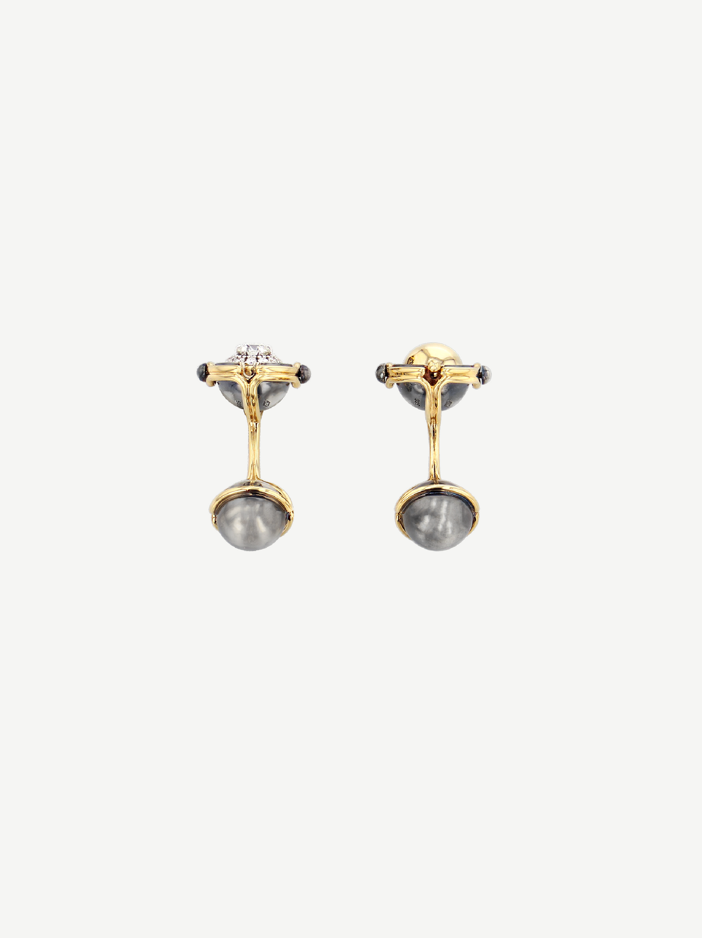 boutons de manchettes sirius sphere diamant