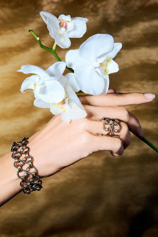 Elie Top Bracelet Twist Diamant  Portée