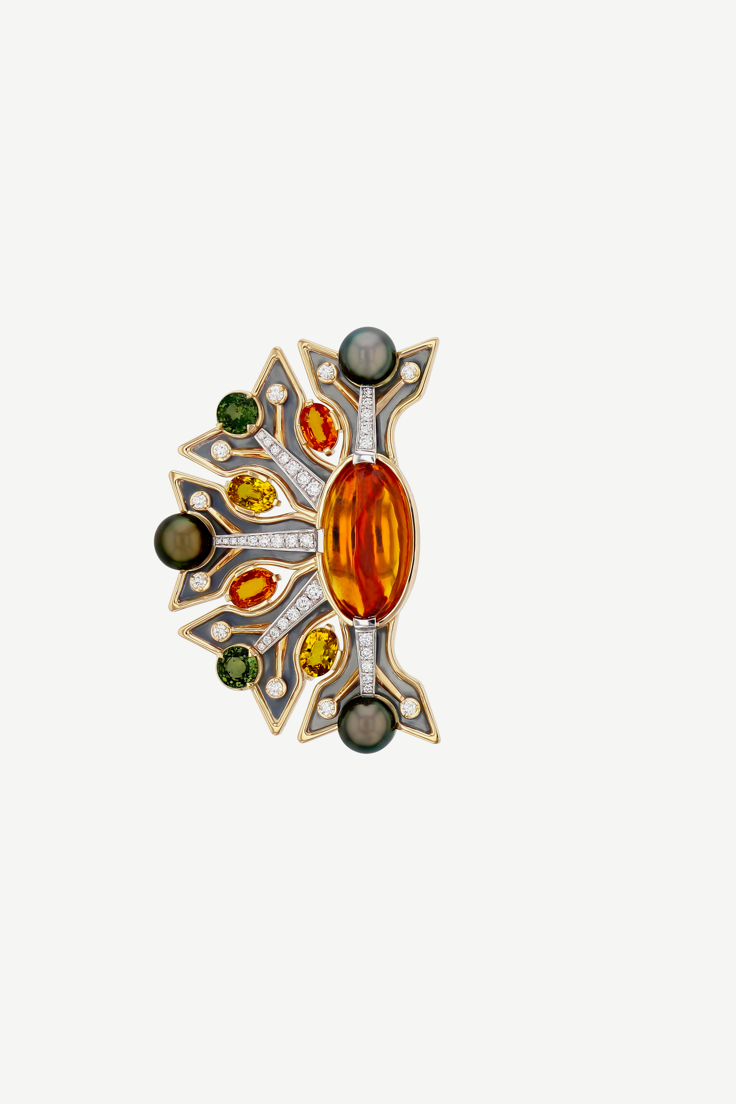Broche Citrine