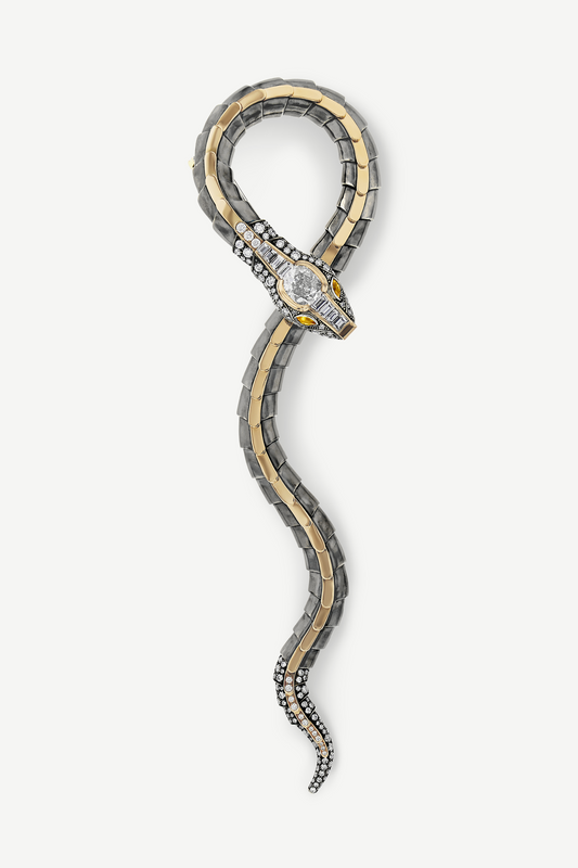 Broche Serpent Diamant Elie Top