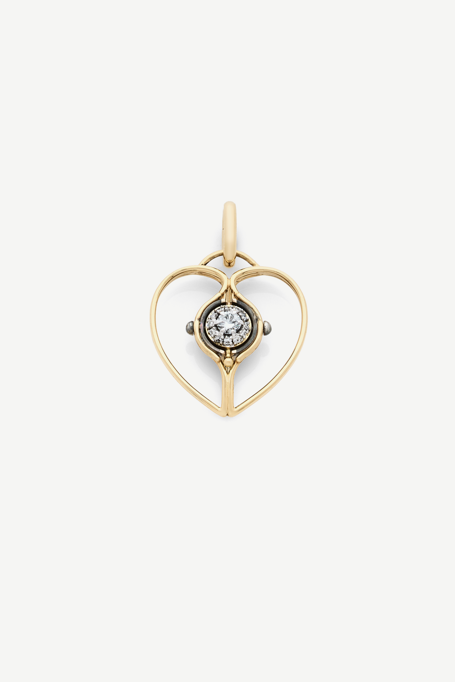 Elie Top Charm Cœur Mira Diamant