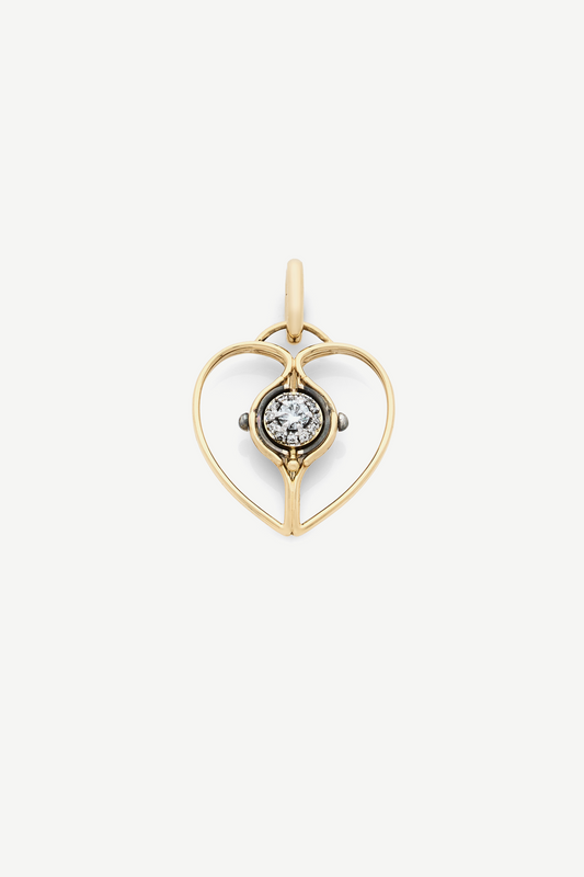 Elie Top Charm Cœur Mira Diamant