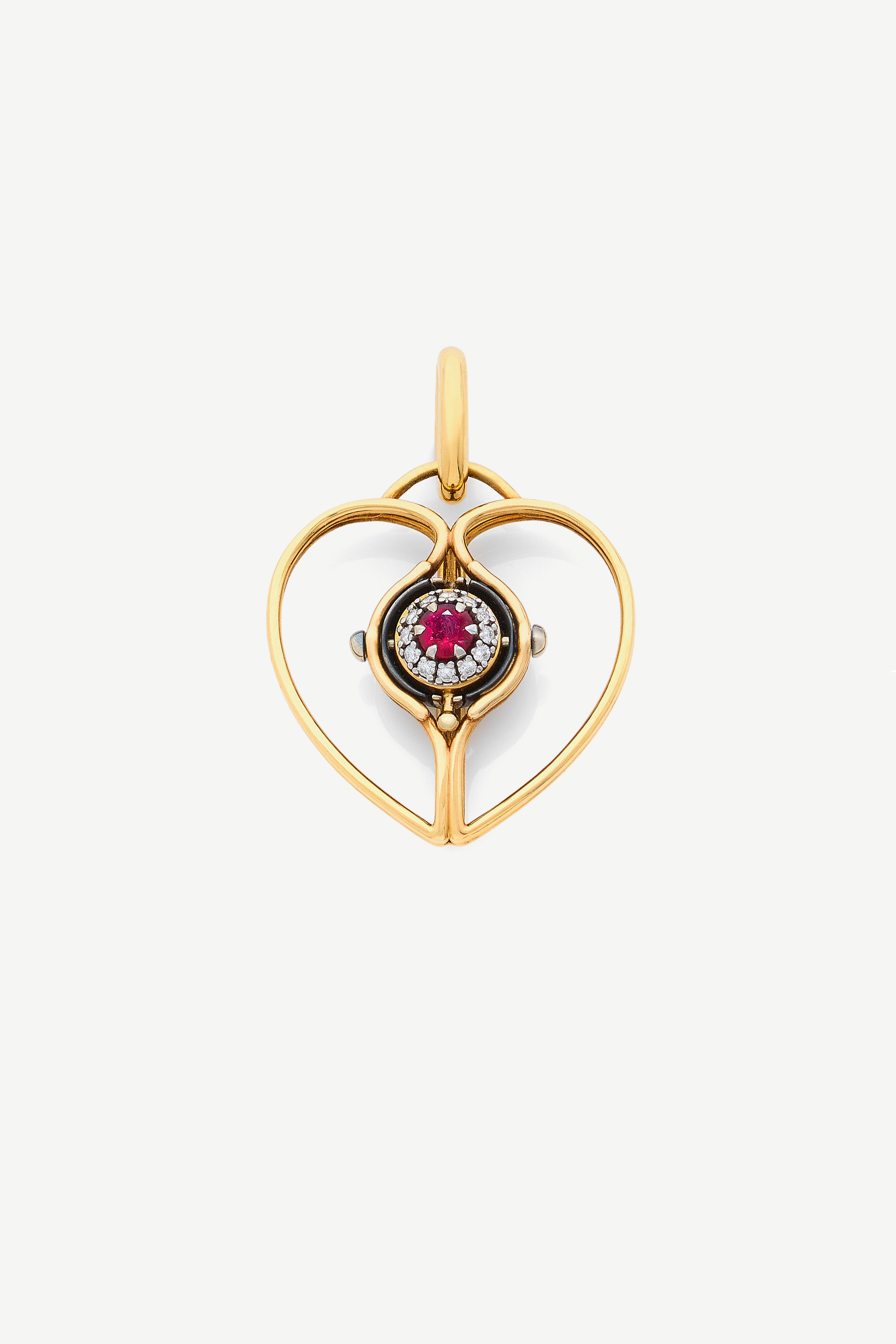 charm mira rubis coeur pivotant