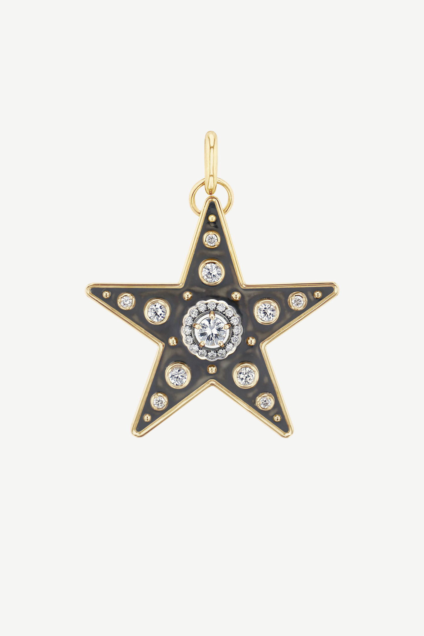 Elie Top Charm Étoile La Dame Du Lac Saphir Blanc
