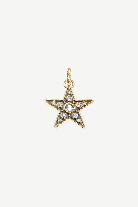 Charm Étoile Mini La Dame Du Lac Saphir Blanc