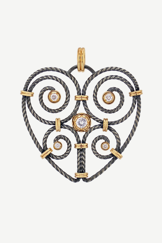 Charm Grand Cœur Twist